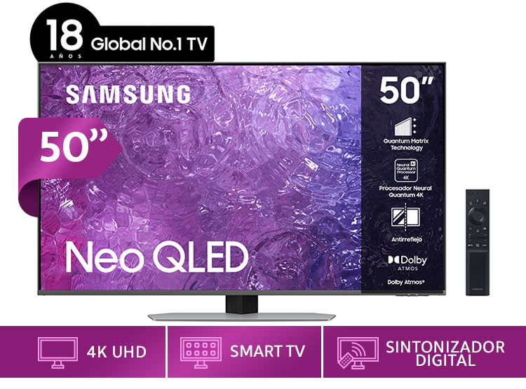 Smart TV Samsung 50 Neo QLED QN90B - QN50QN90BAGXZS