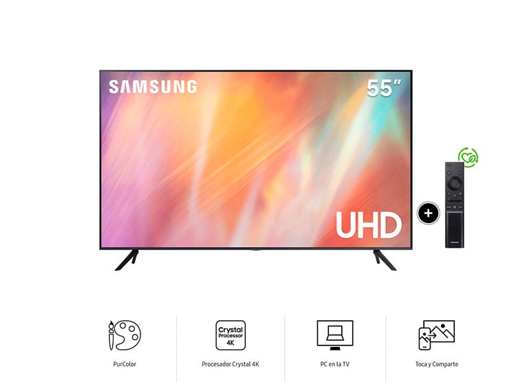 Smart TV Samsung UHD 55" AU7000 Series - Open Box