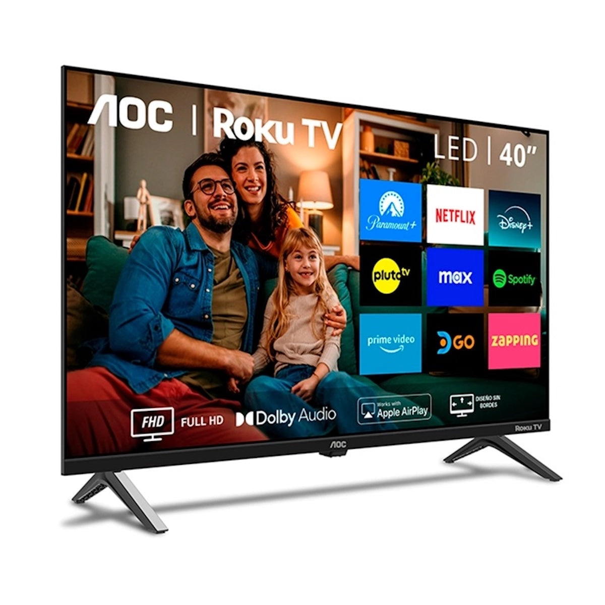 Smart Tv Aoc Led Full Hd 40” 40s5045-43i Roku Tv