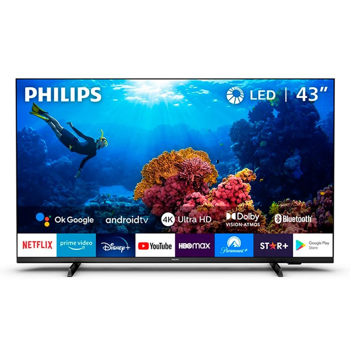 Smart Tv Philips Led Uhd 4k 43" 43pud7406-43