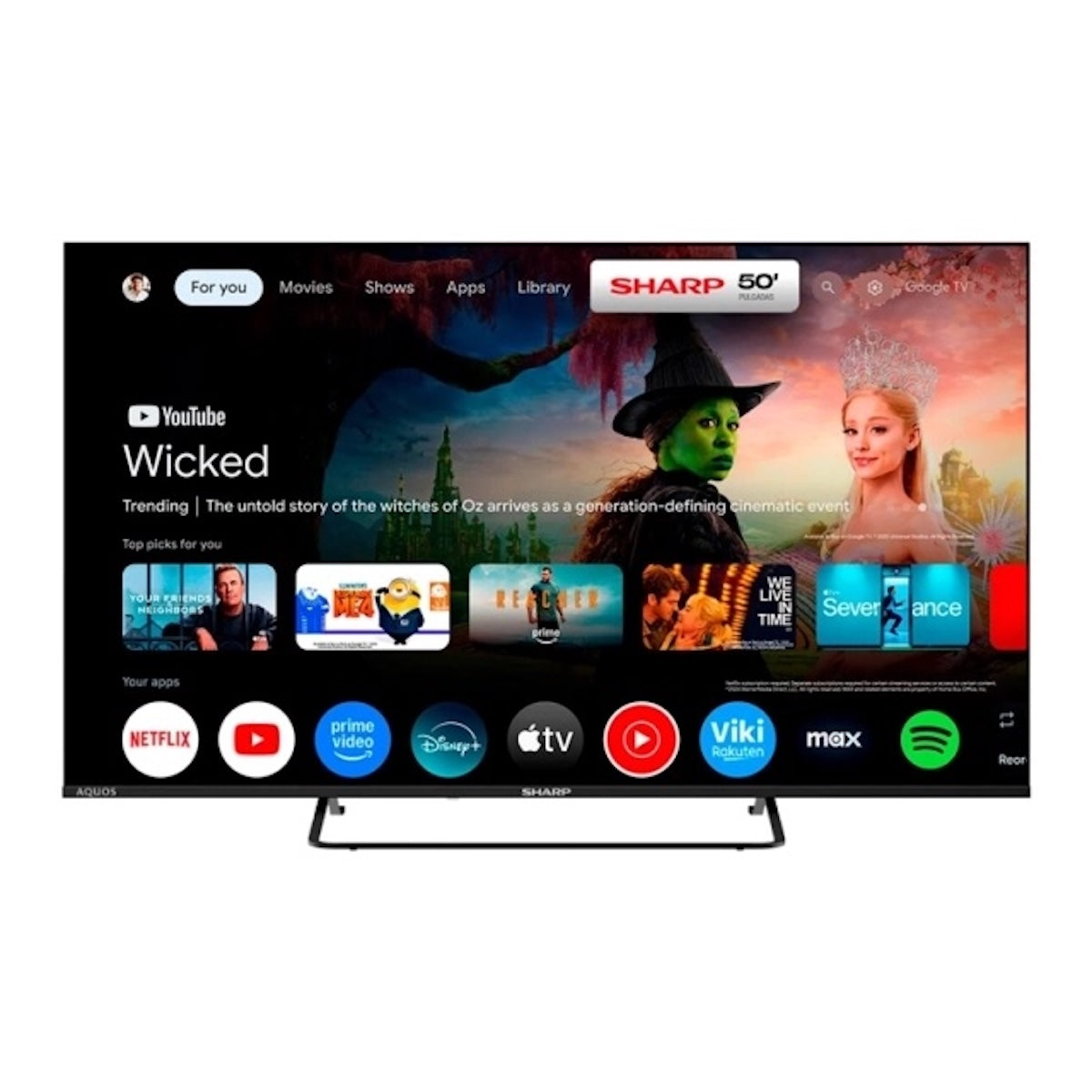 Smart TV Sharp 4T-C50HM6160L 50" 4K Ultra HD Google TV
