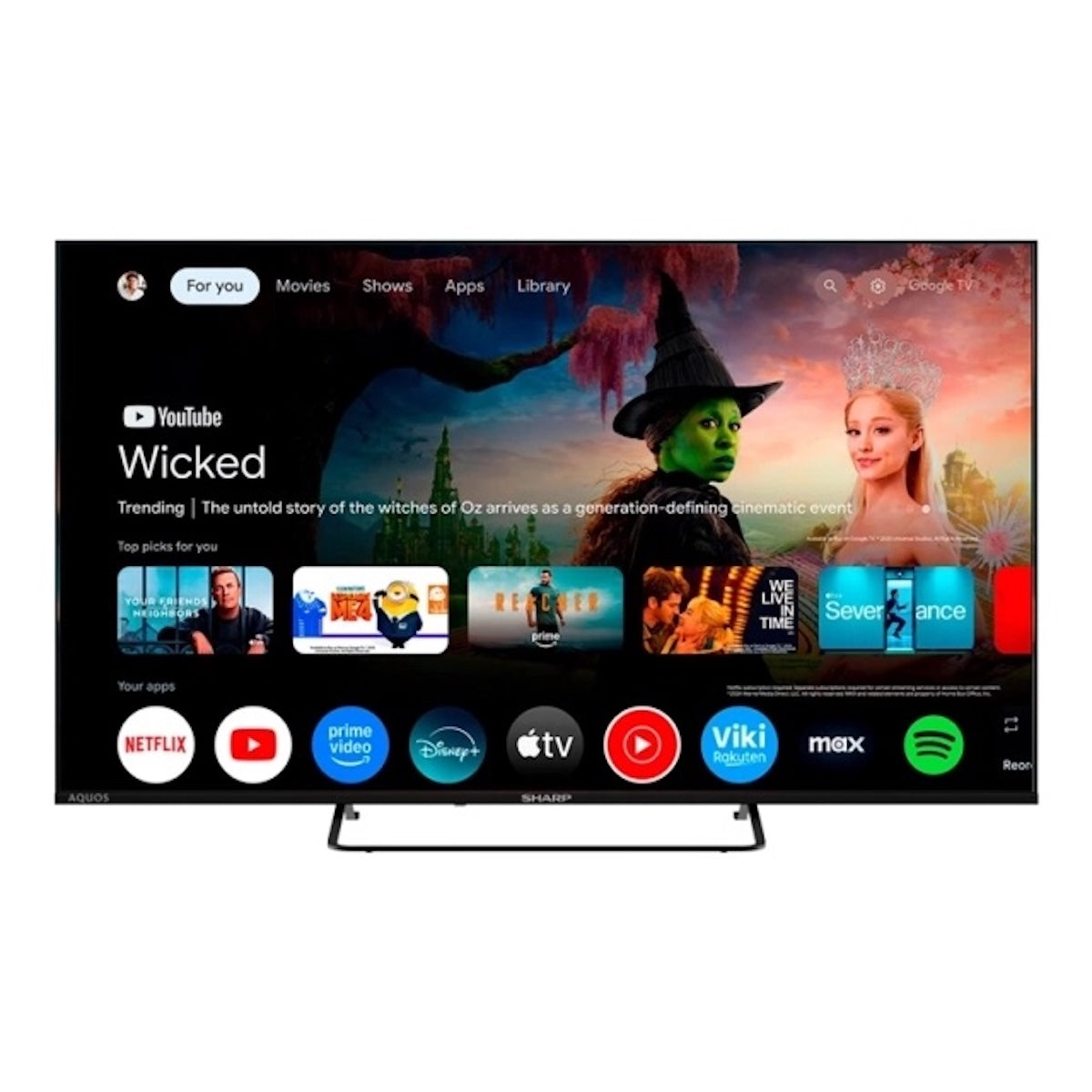 Smart TV Sharp 4T-C55HM6160L 55" 4K Ultra HD Google TV