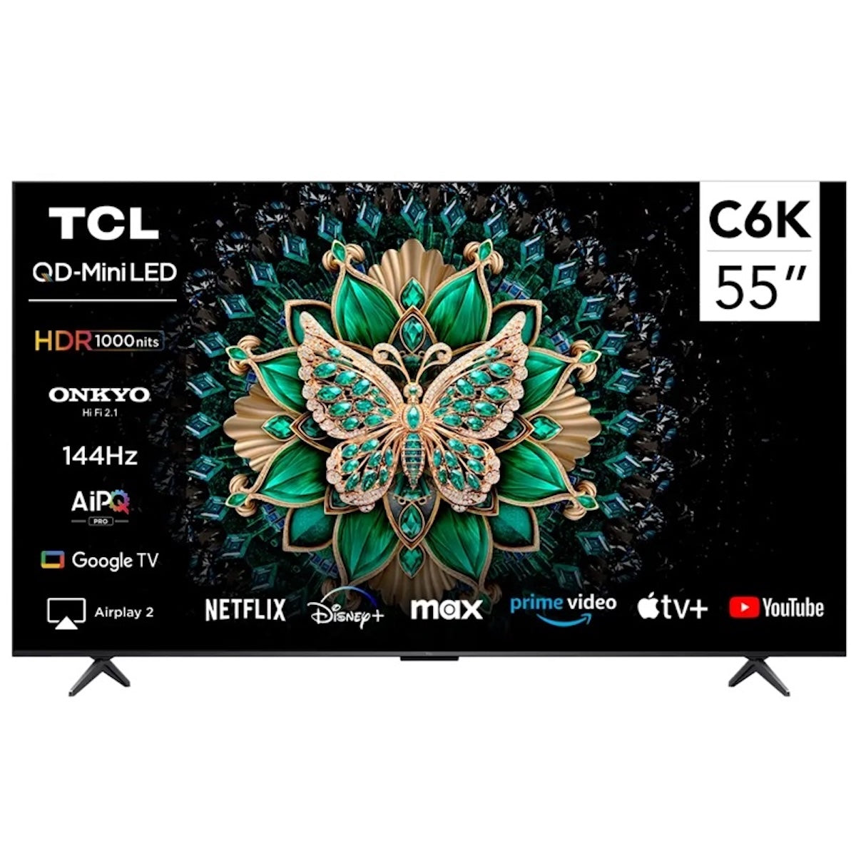 Smart TV TCL 55C6K 55" QD-Mini LED 4K Ultra HD