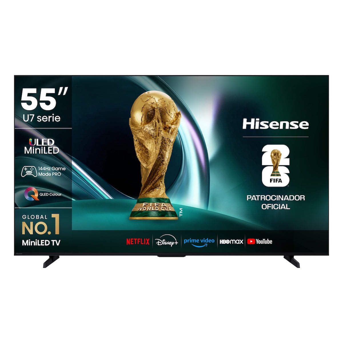 Televisor Hisense 55U7QG 55" Mini LED 144Hz - Open Box