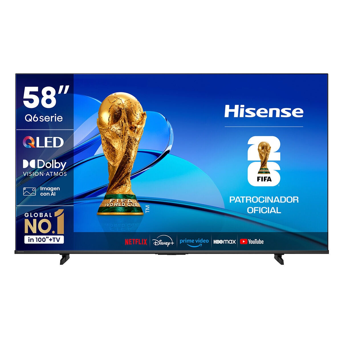 Smart TV Hisense 58Q6QV 58” QLED 4K UHD - Caja Reciclada