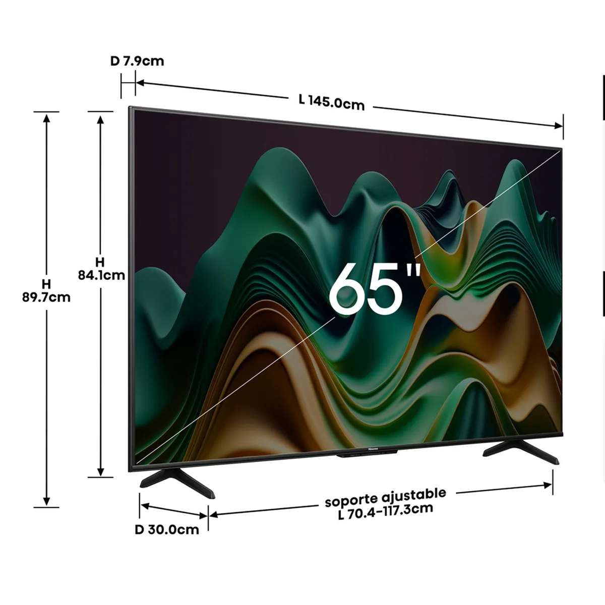 Televisor Hisense 65U6N 65" Mini-LED ULED 4K Google TV
