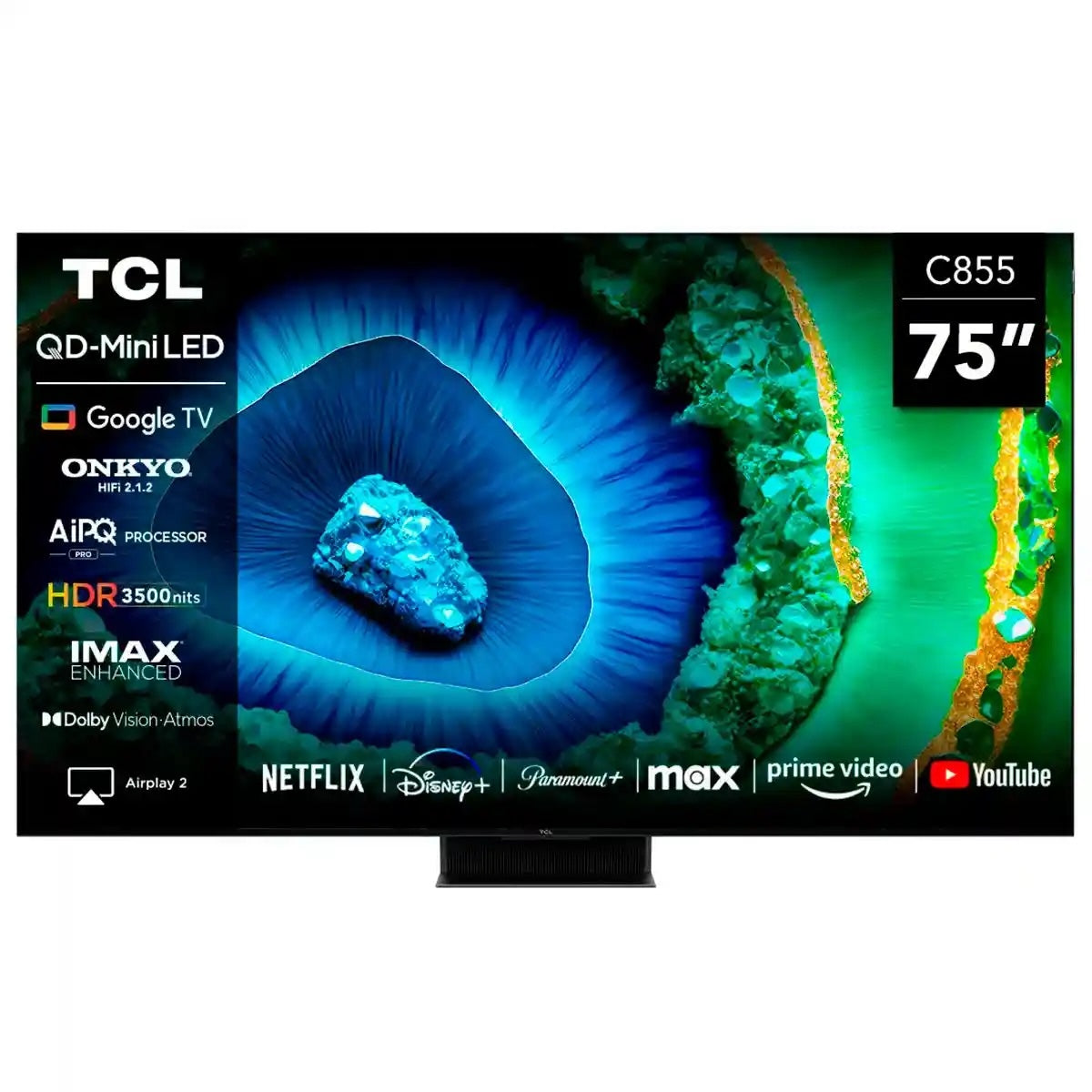 Smart TV TCL 75C855 75" QD-Mini LED 4K Ultra HD