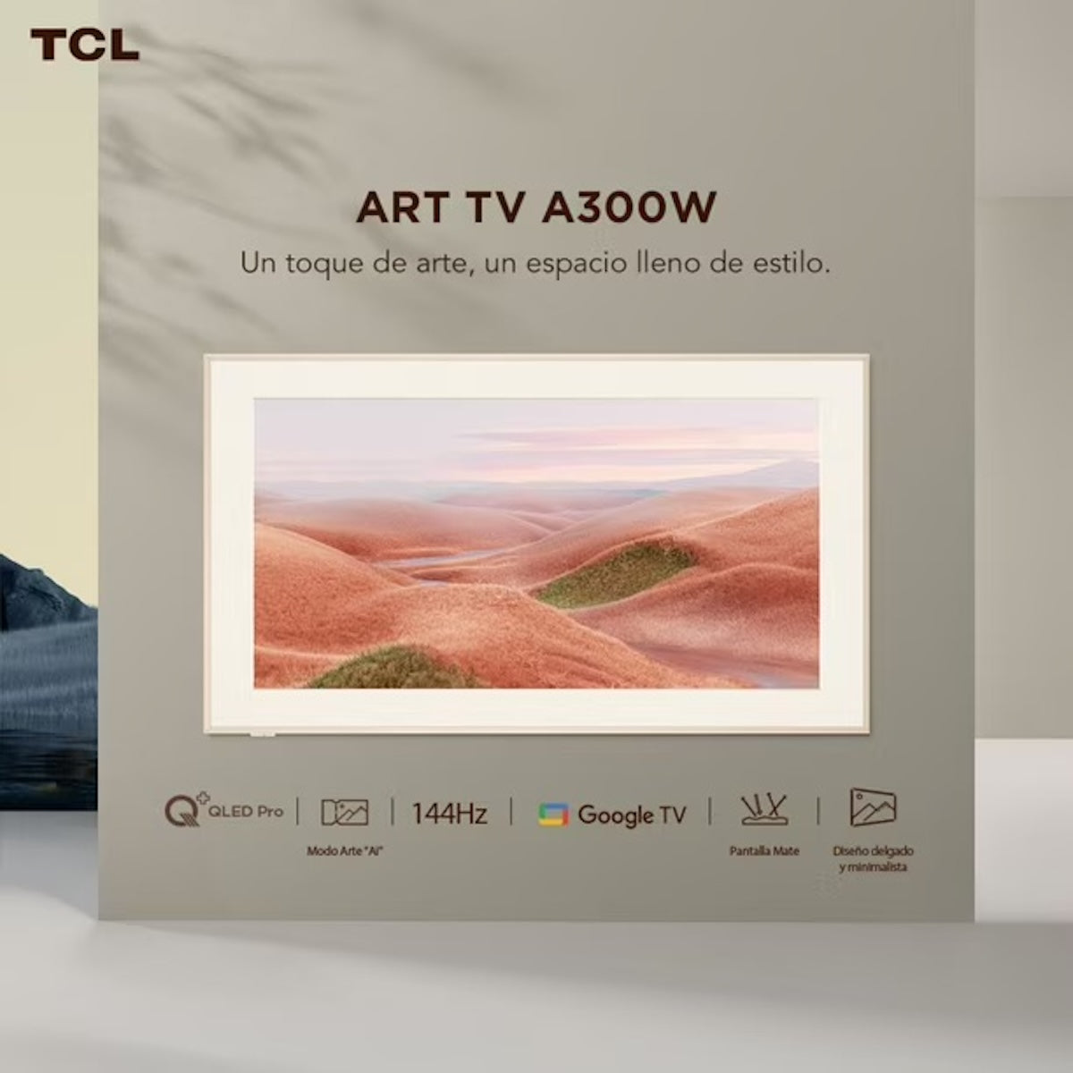 Smart TV TCL 85A300W 85" QLED ART TV 4K Ultra HD