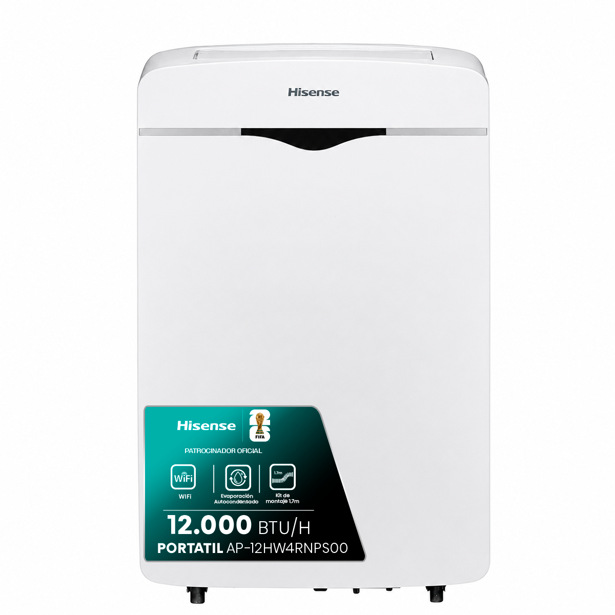 Aire Acondicionado Portátil Hisense 12HW4RNPS01-B Frío Calor