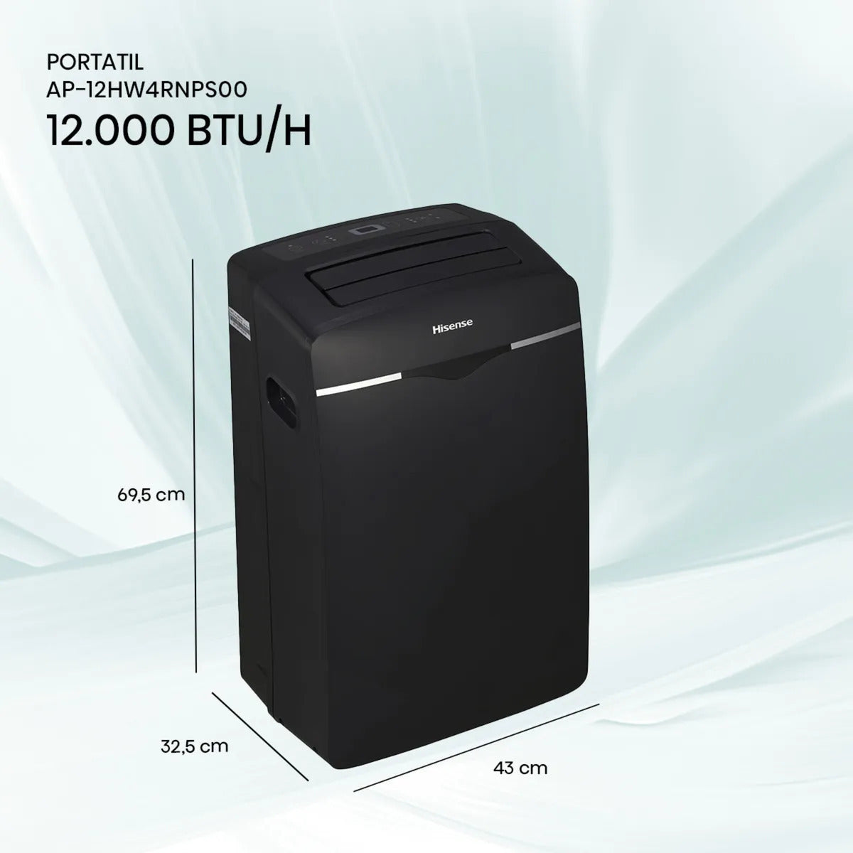 Aire Acondicionado Portátil Hisense AP12HW4RNPS00 12.000 BTU