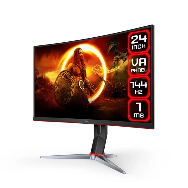 Monitor Gamer AOC C24G2 24" Curvo 165Hz 1ms FreeSync Premium