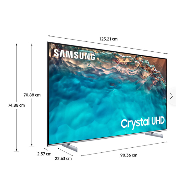 Smart TV Samsung UHD 55" BU8200 Series - Open Box