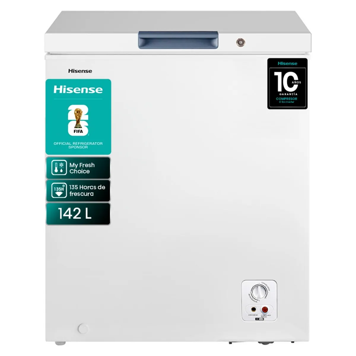 Freezer Horizontal Hisense FC184D4AW1 142 L Blanco - Caja Reciclada