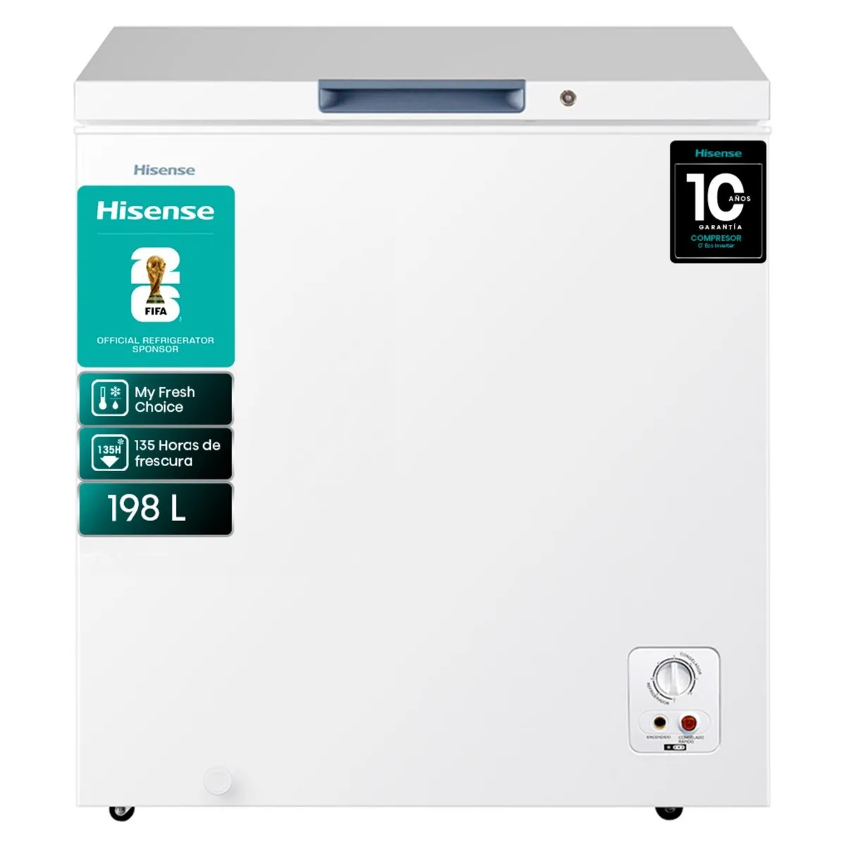Freezer Horizontal Hisense FC258D4AW1 198 L Blanco - Caja Reciclada