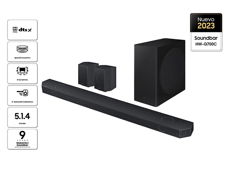Soundbar Samsung Serie Q HW-Q700C