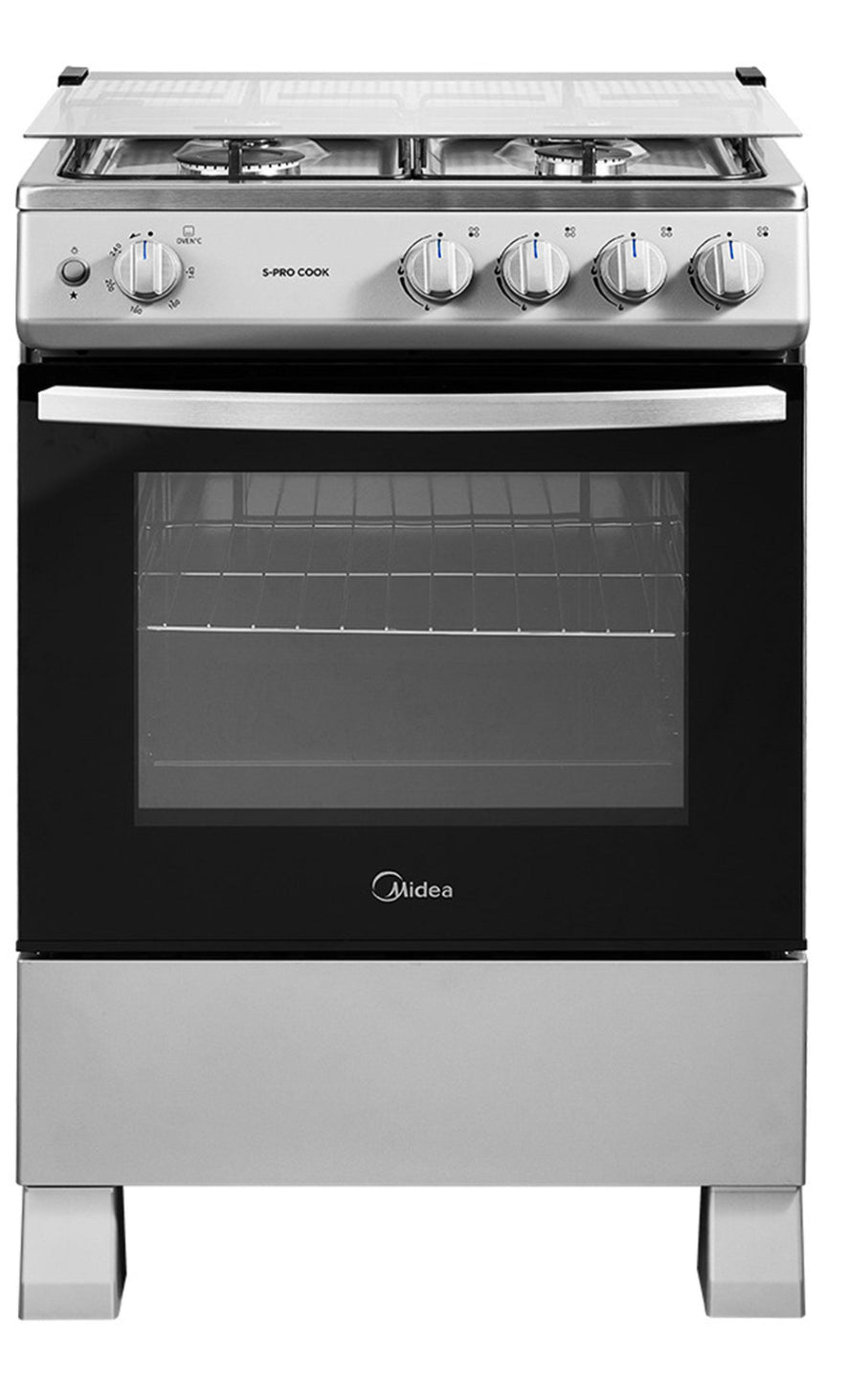 Cocina a Gas 4 Quemadores 24inch Silver - Open Box