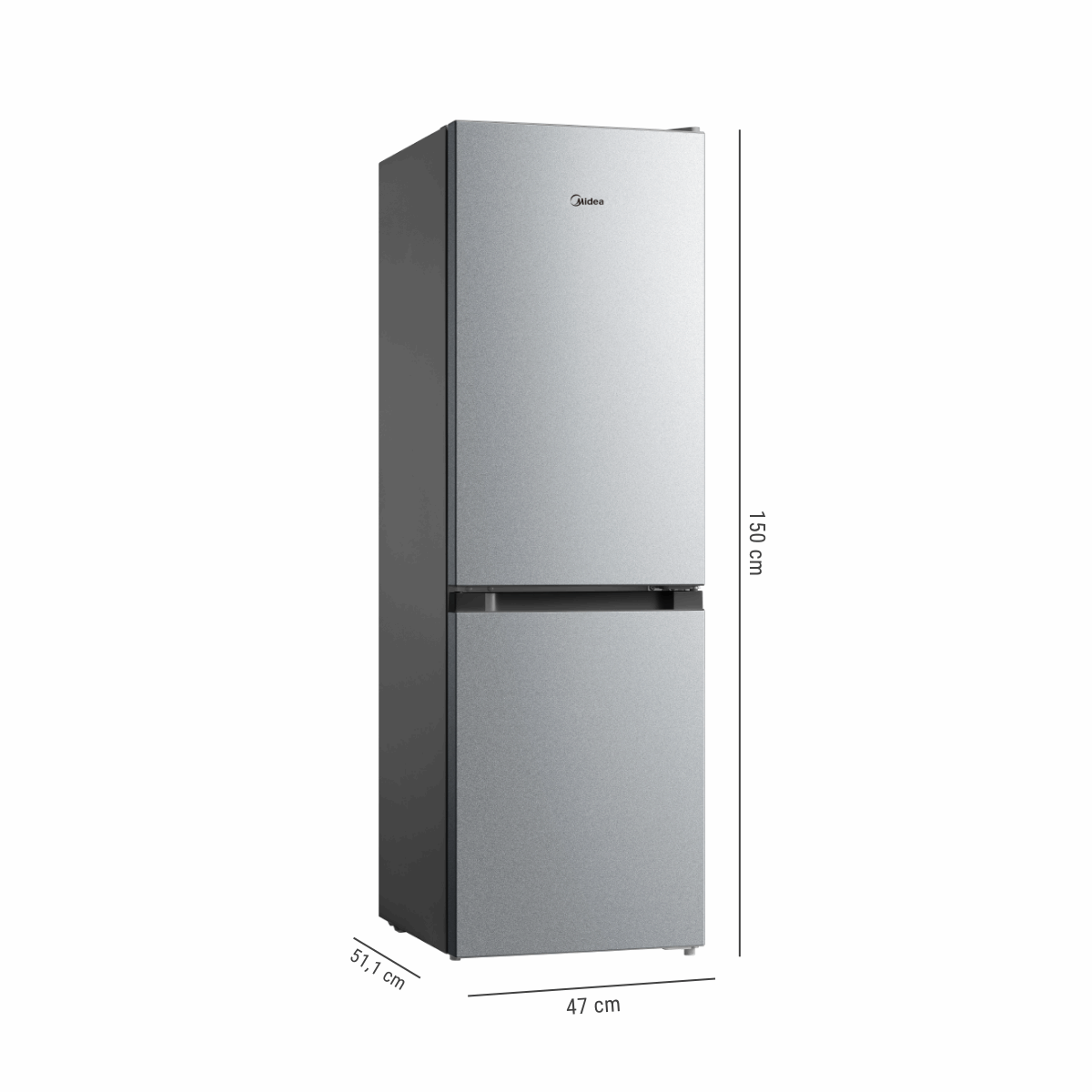 Refrigerador Bottom Freezer Frío Directo 169L Silver-OpenBox