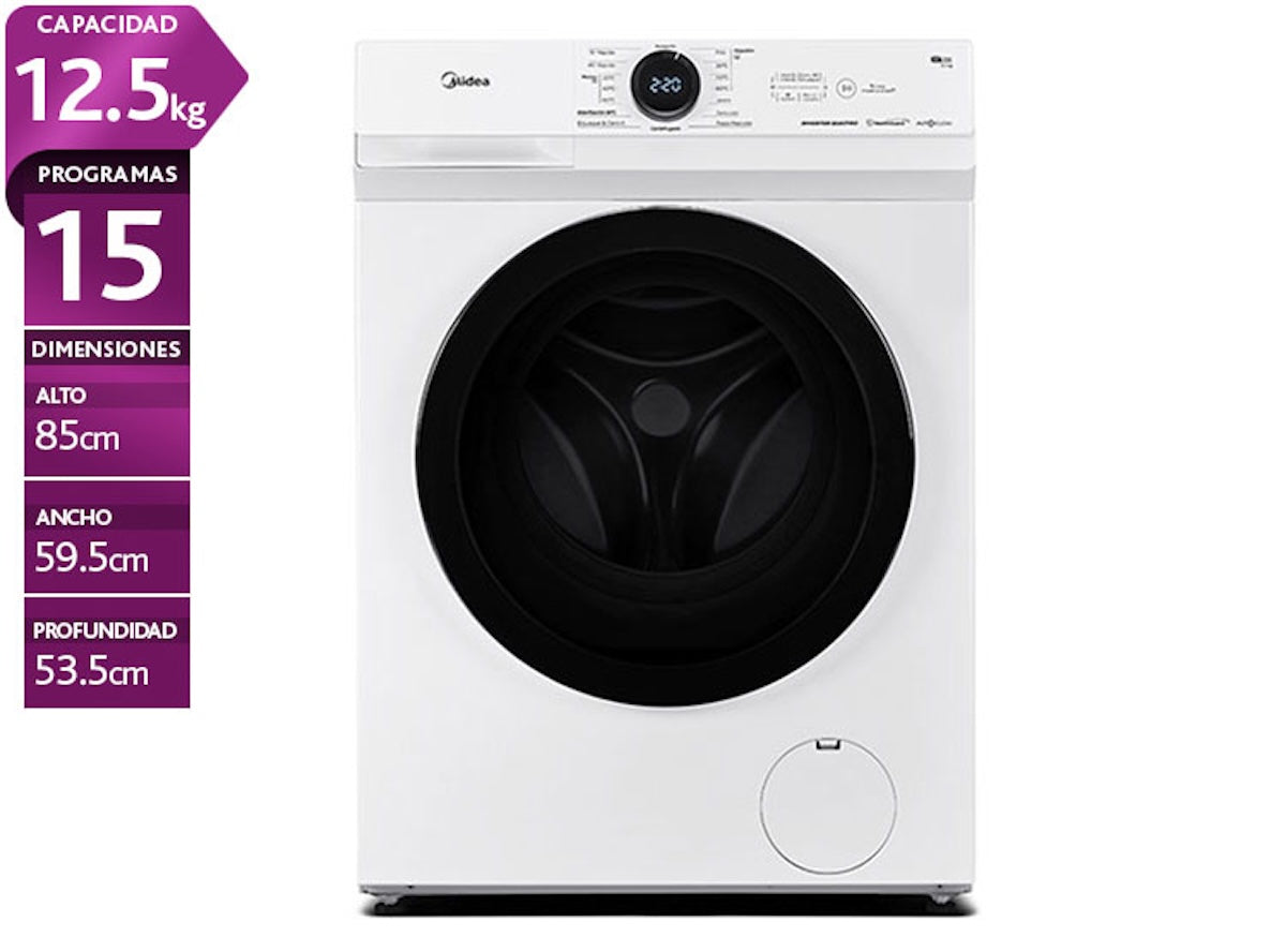 Lavadora Carga Frontal 12.5 Kg MF100W125B/W Blanca - Open Box