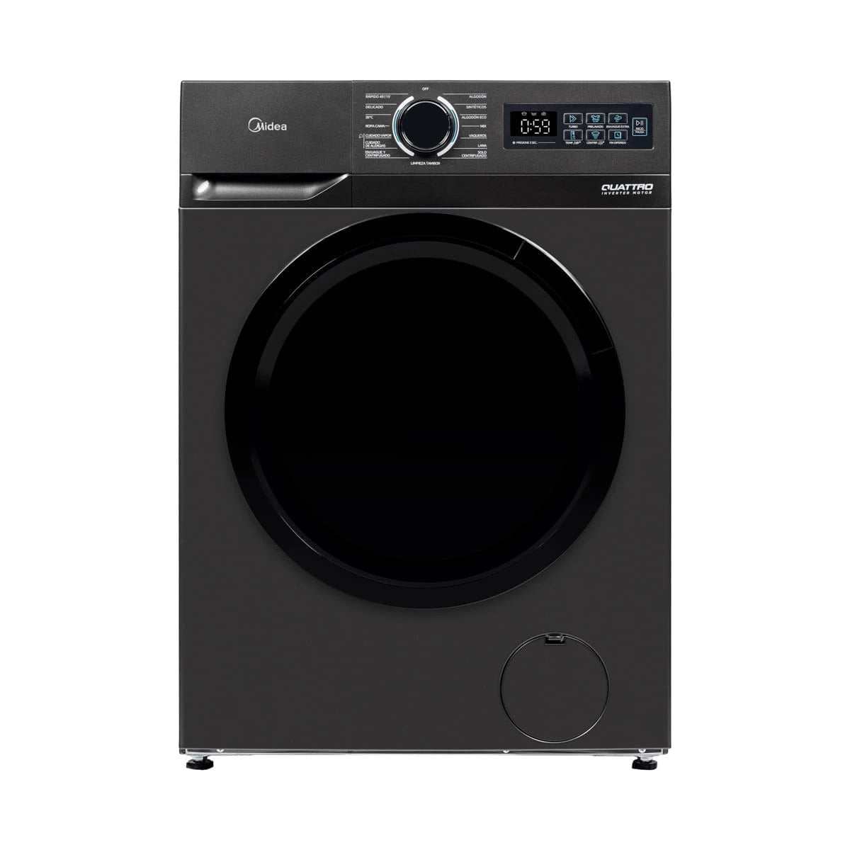 Lavadora Frontal Midea 12 kg con Motor Inverter Quattro