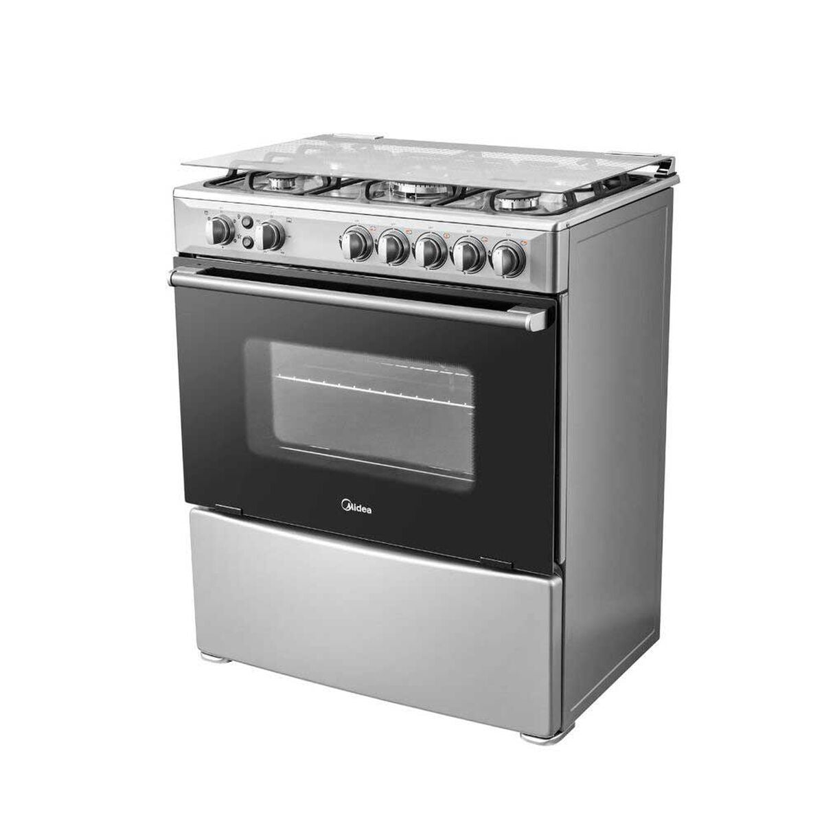 Cocina a Gas Midea 5 Quemadores Horno de 95 Lt - Open Box
