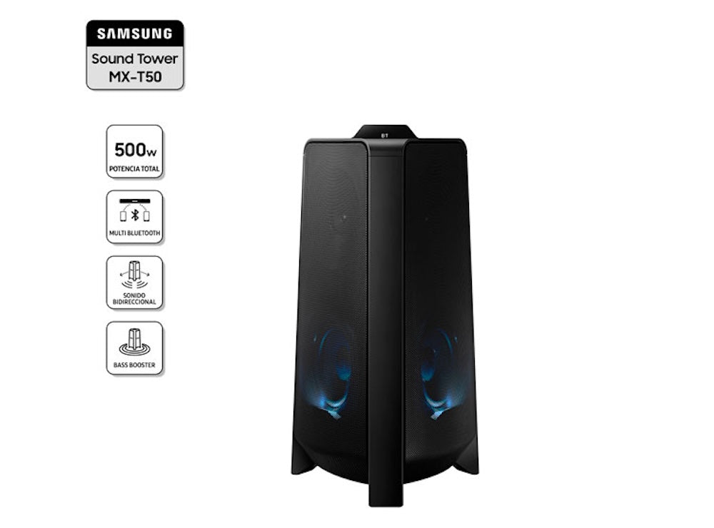 Parlante Torre Samsung Mx-t50 Giga Party Audio Negro 220v - Open Box
