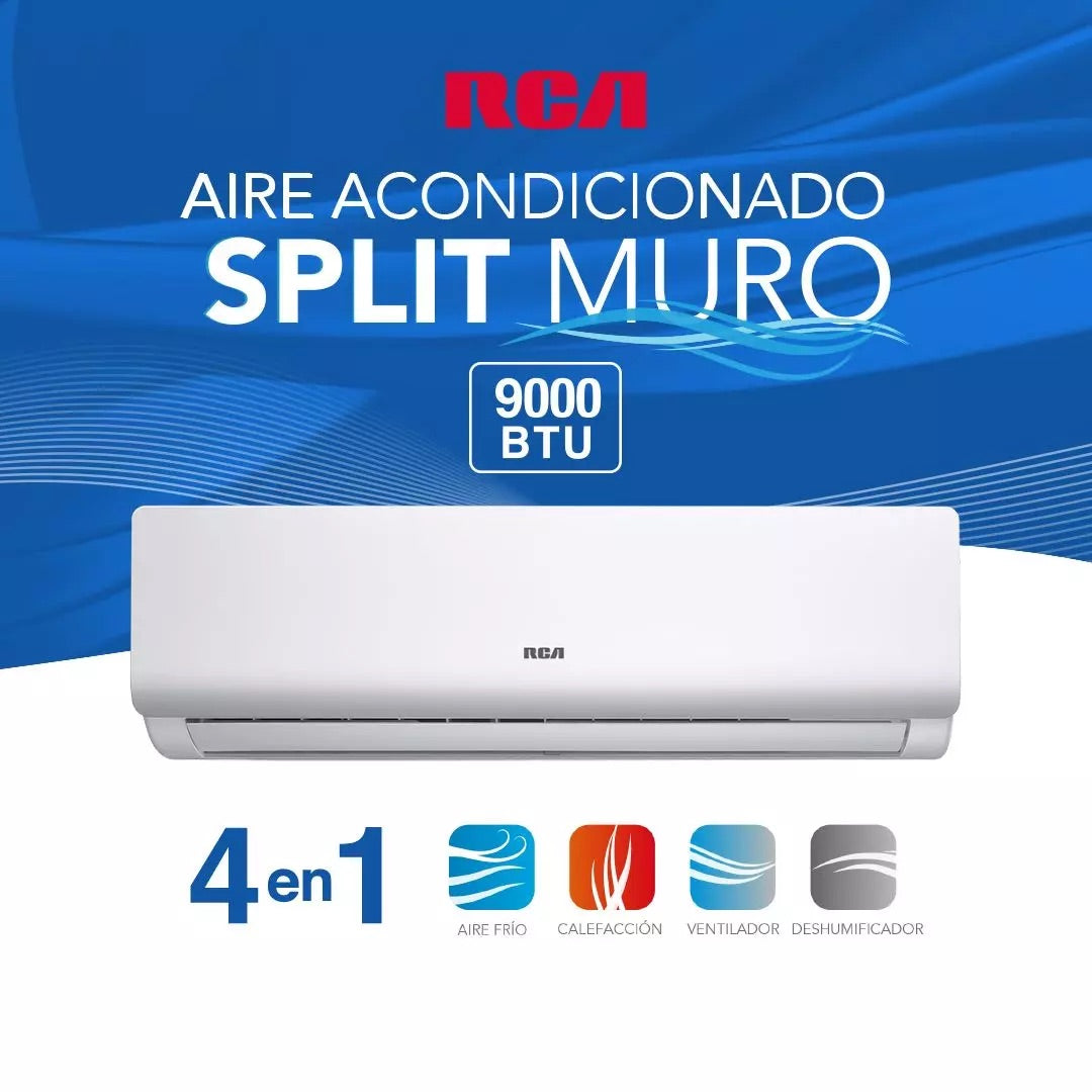 Aire Acondicionado Frio-Calor Split RCA 9000 BTU - Caja Reciclada