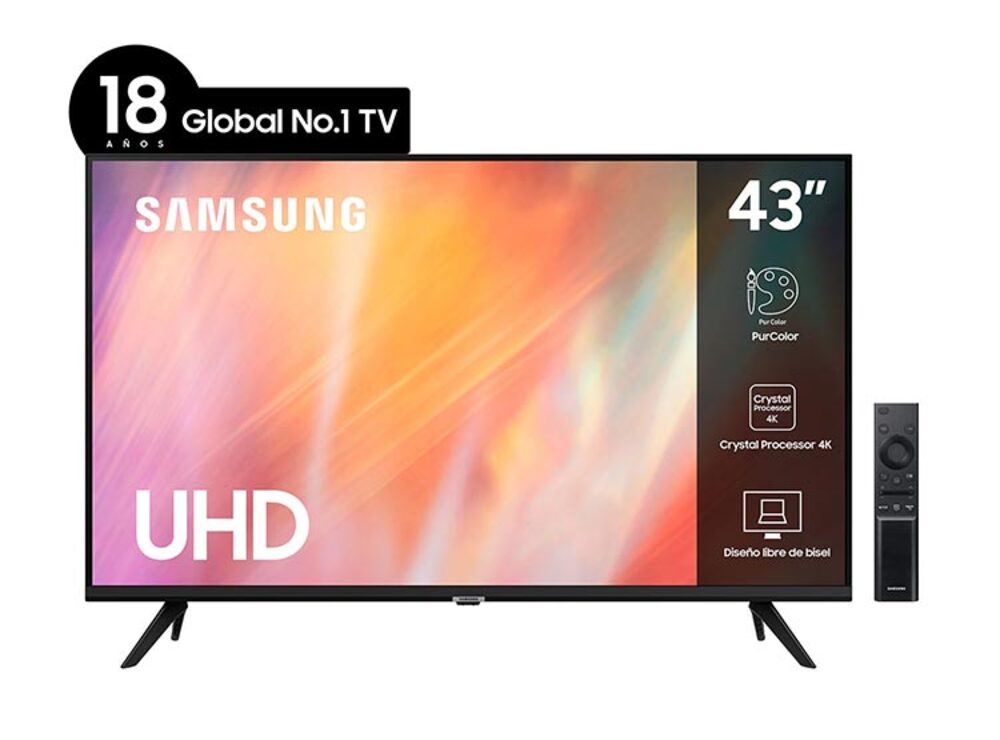 Smart Tv Samsung Series 7 Un43au7090gxzs Led Tizen 4k 43
