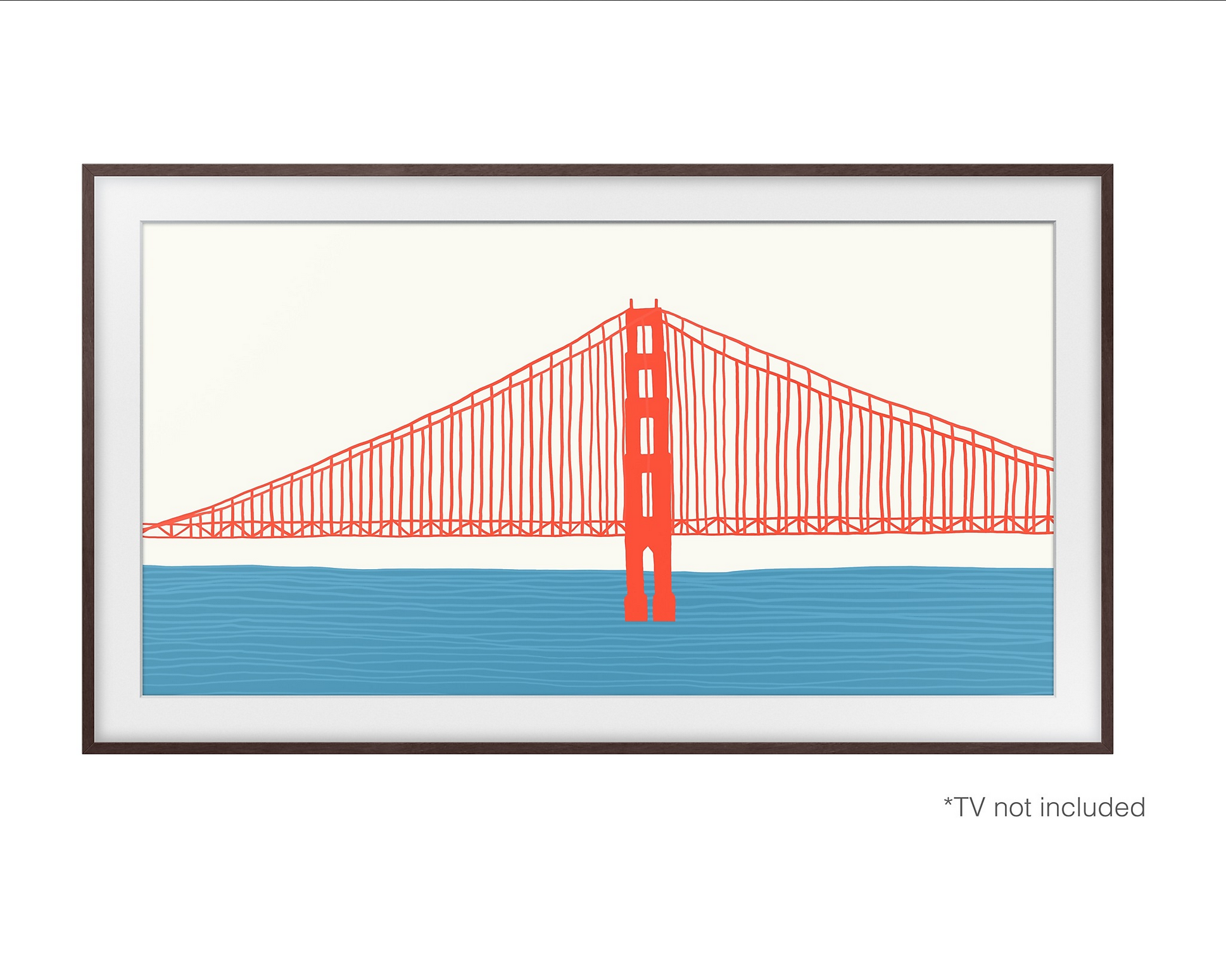 Marco Magnético TV Samsung The Frame 50" Madera Oscura