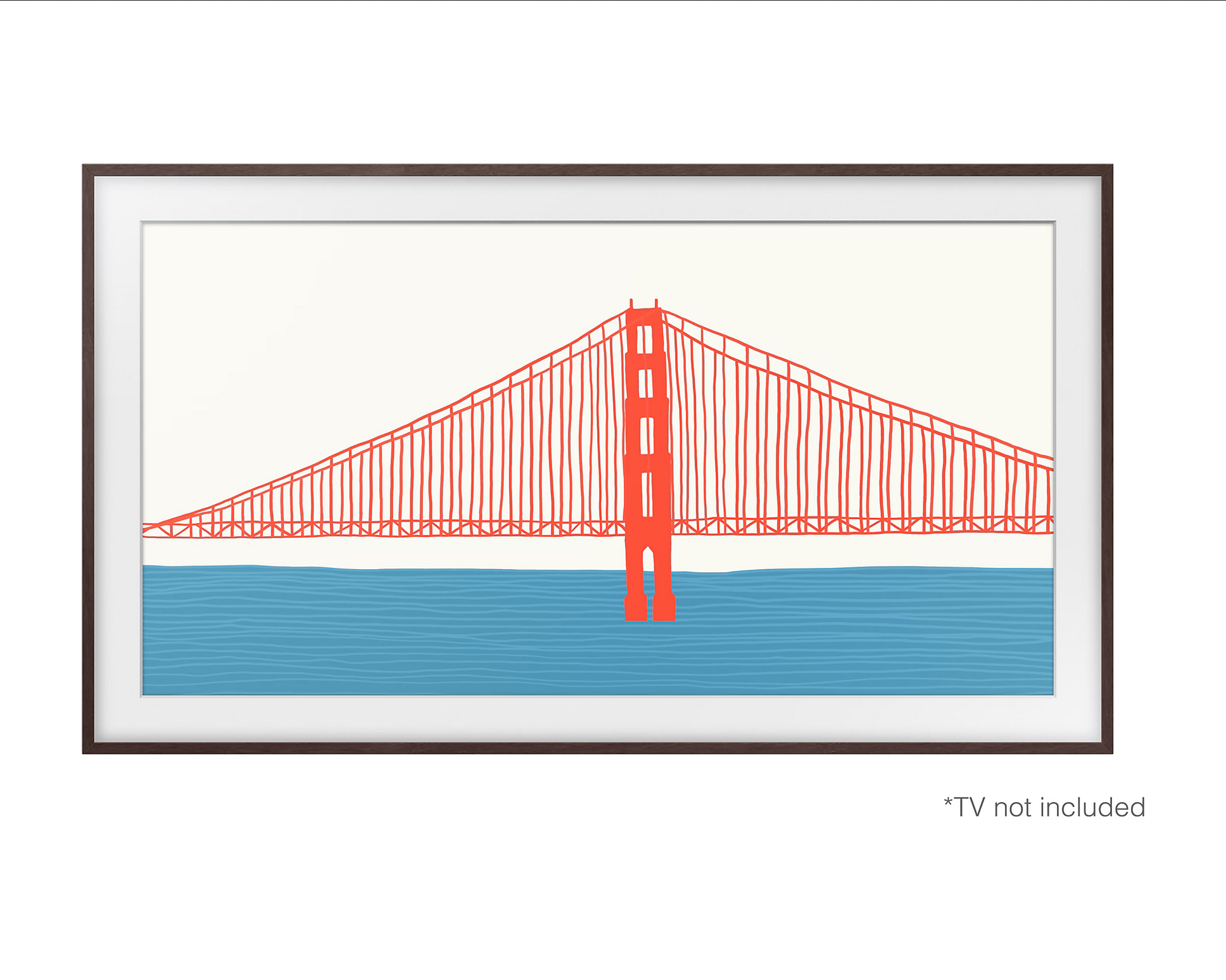 Marco Magnético TV Samsung The Frame 55" Madera Oscura