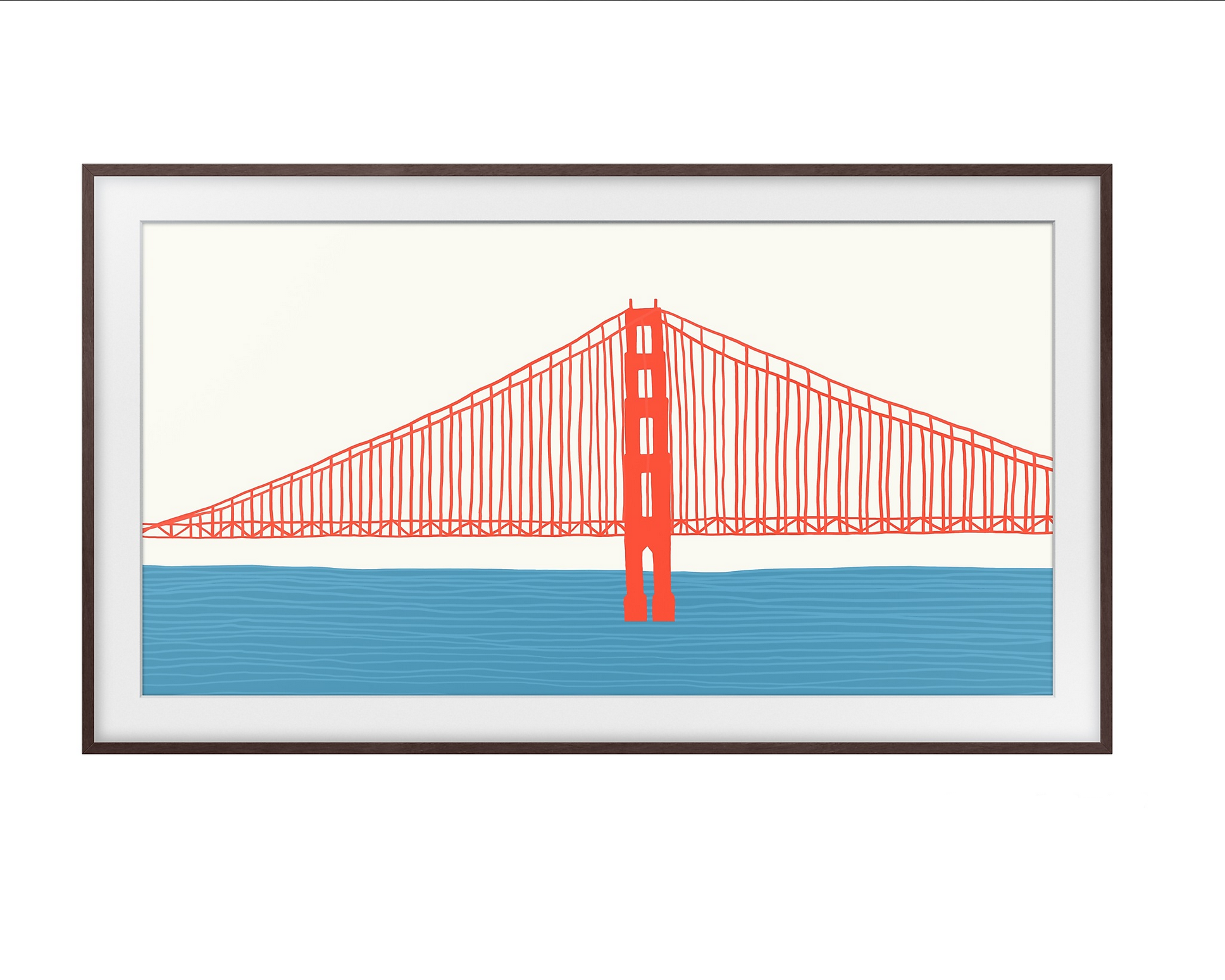 Marco Magnético TV Samsung The Frame 85" Café Clásico