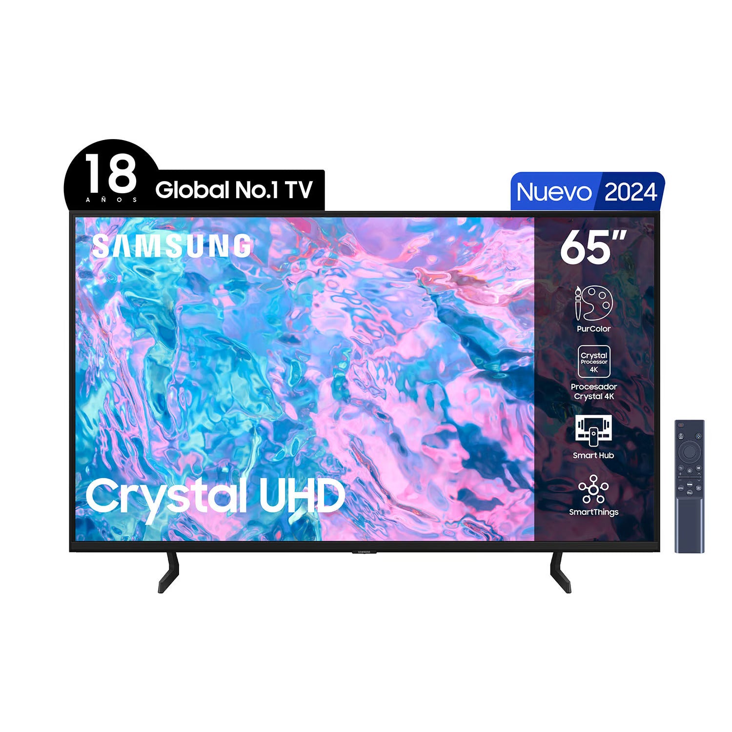 Smart TV Samsung 65" 4K UHD CU7090 Series