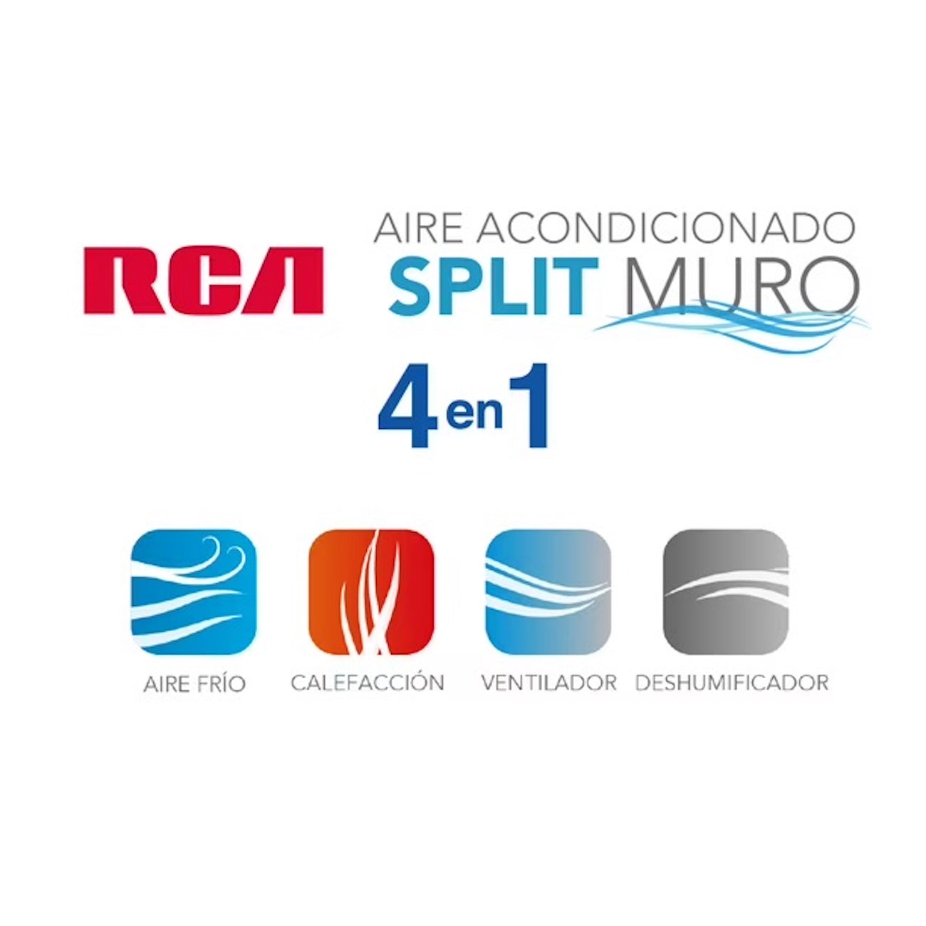 Aire Acondicionado RCA 12CHSA KC 12000 BTU Frío Calor Split
