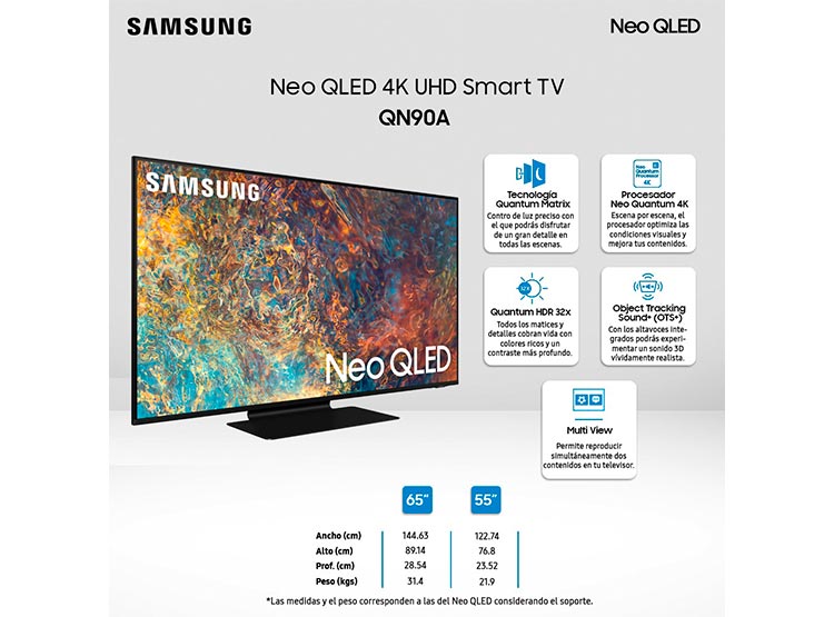 Smart TV Samsung Neo QLED 50" QN90D Series
