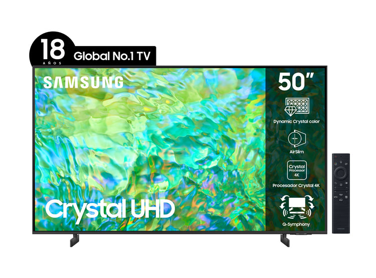 Smart TV Samsung 50'' Crystal UHD 4K CU8000