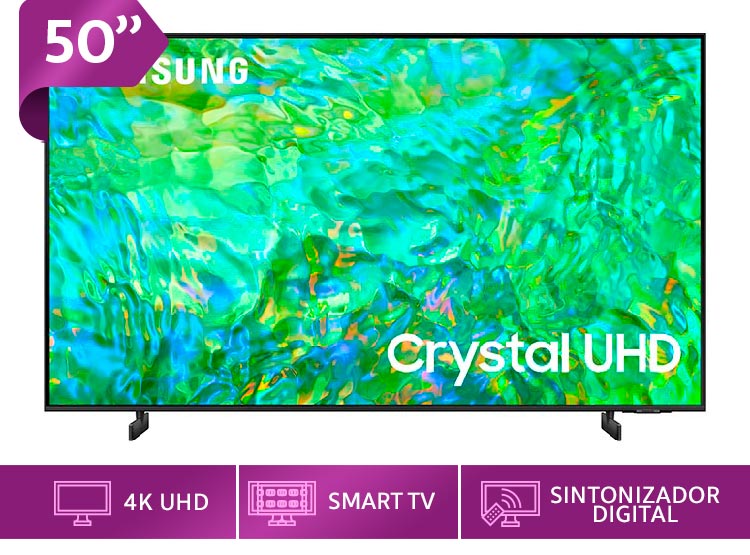 Smart TV Samsung 50'' Crystal UHD 4K CU8000