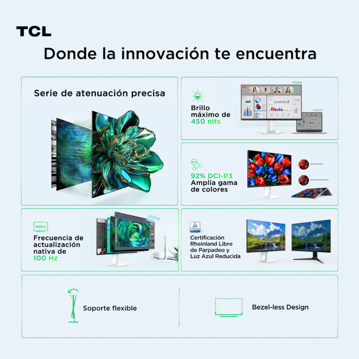 Monitor TCL 24G54 24" Mini LED Full HD 100Hz