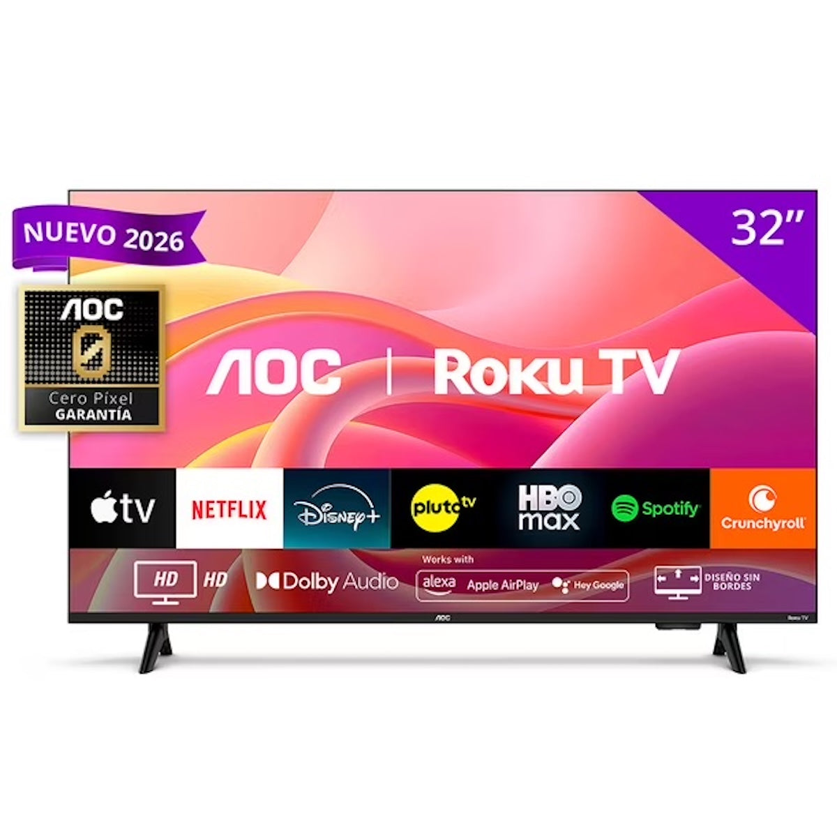 Smart TV AOC 32S5155 32" HD Roku TV