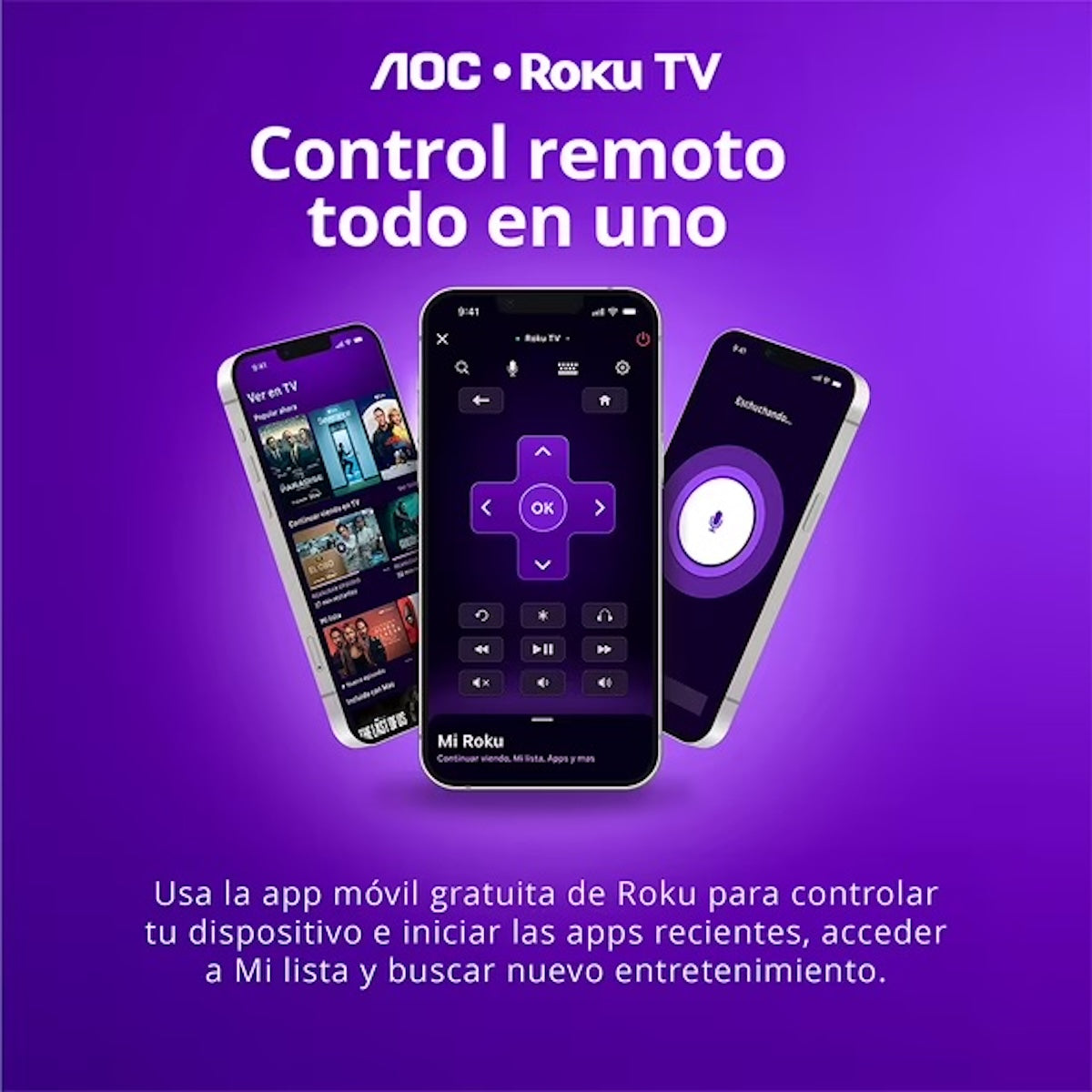 Smart TV AOC 32S5155 32" HD Roku TV