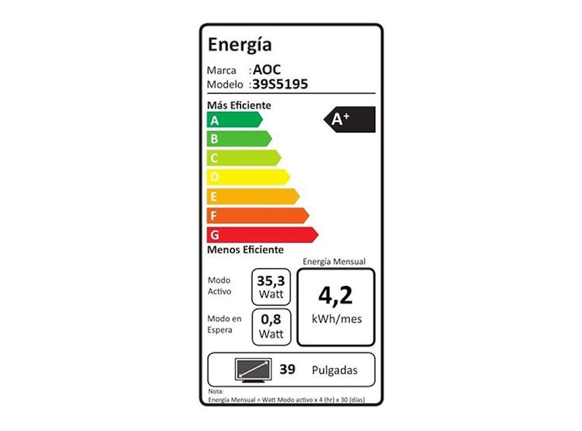 Smart Tv 39 Hd Roku 39s5195-43i Aoc