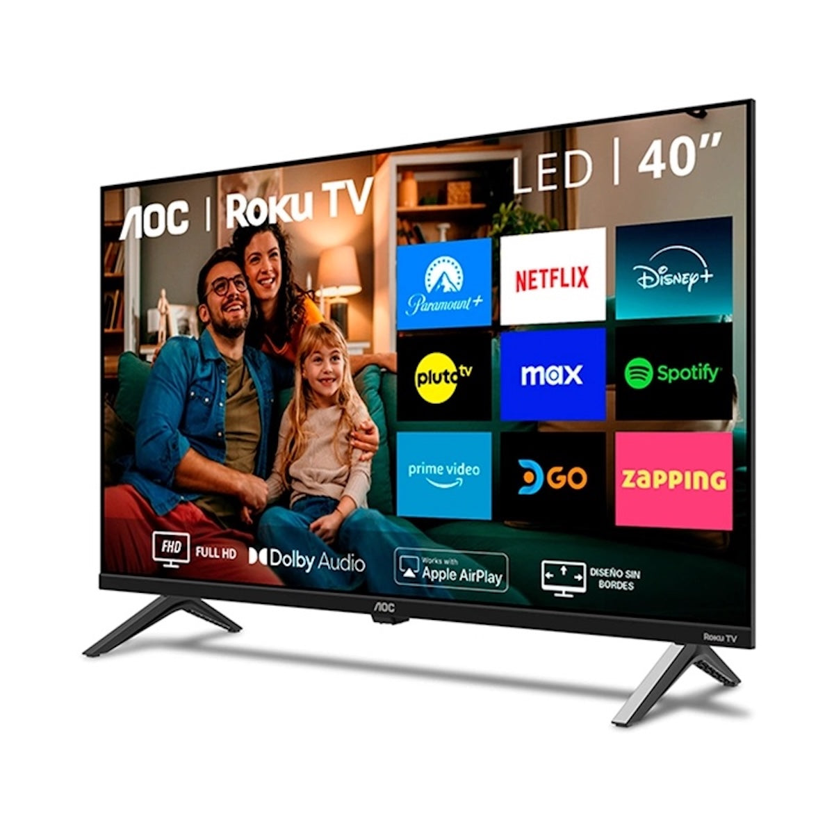 Smart Tv Aoc Led Full Hd 40” 40s5045-43i Roku Tv