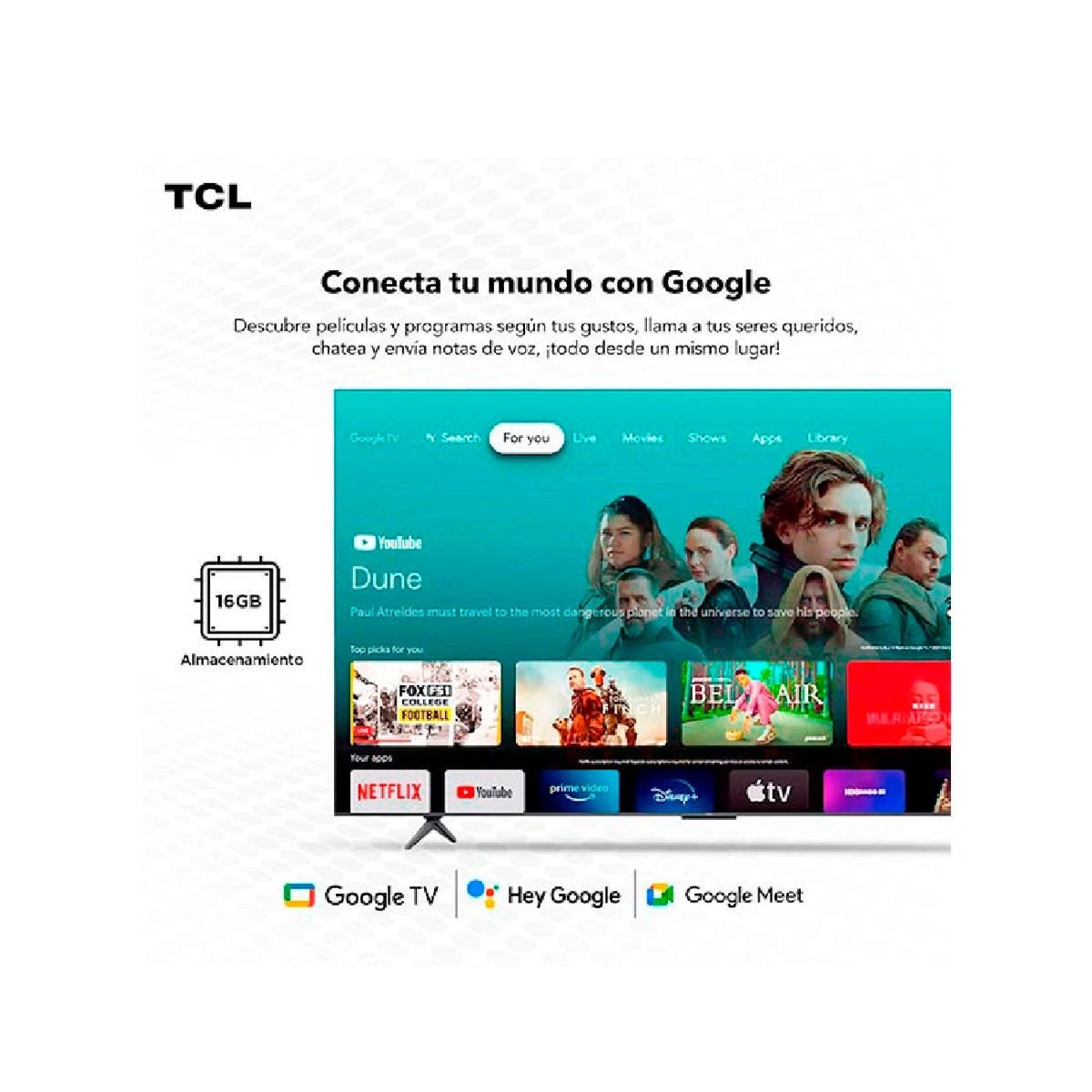 Smart TV TCL 43C655 43” QLED 4K Google TV Dolby Vision - Open Box