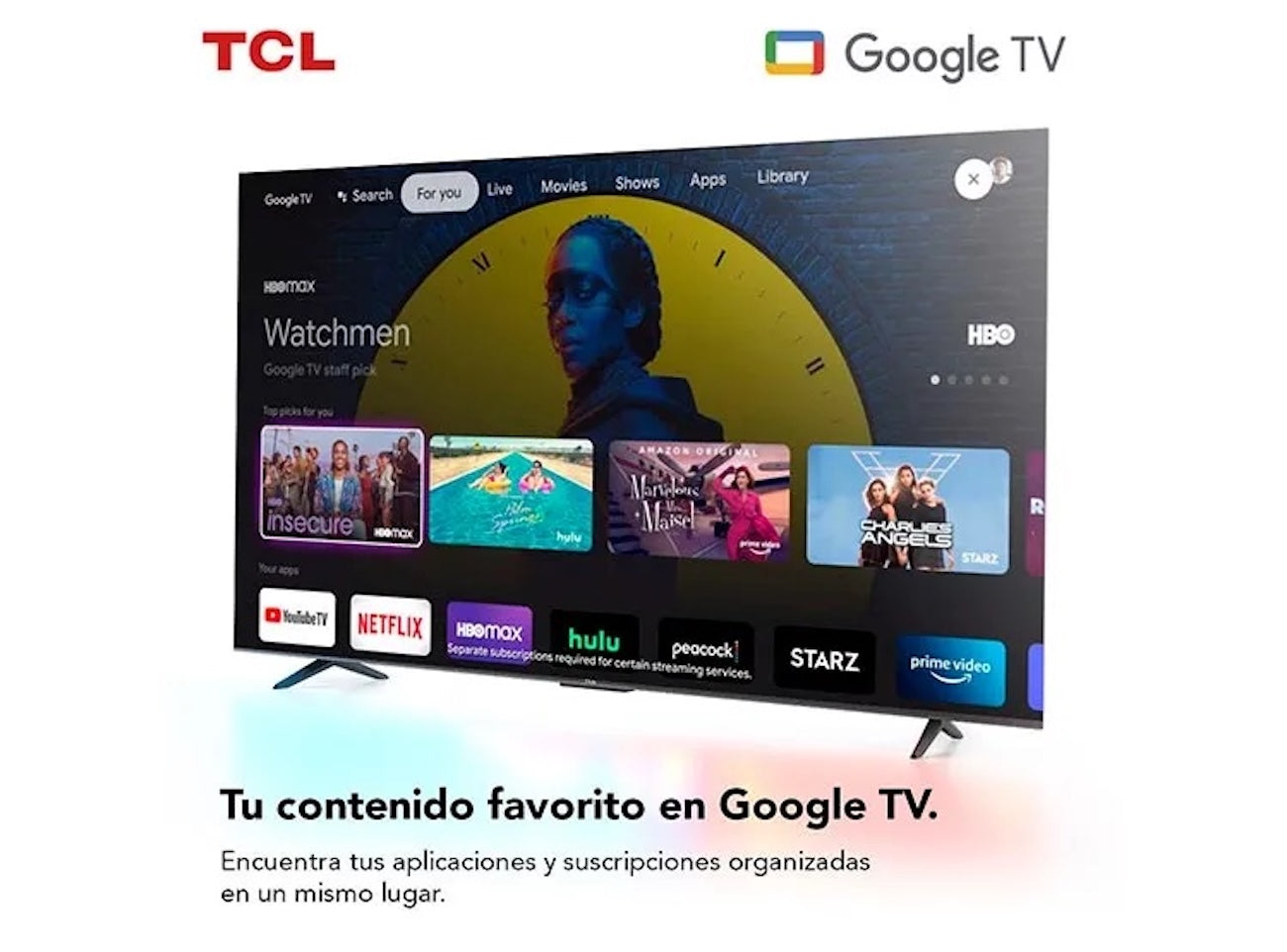 Smart TV TCL 43P635 43” 4K UHD Google TV HDR10