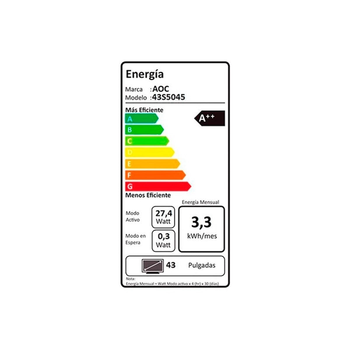 Smart Tv Aoc Led Fhd 43” 43s5045-43i