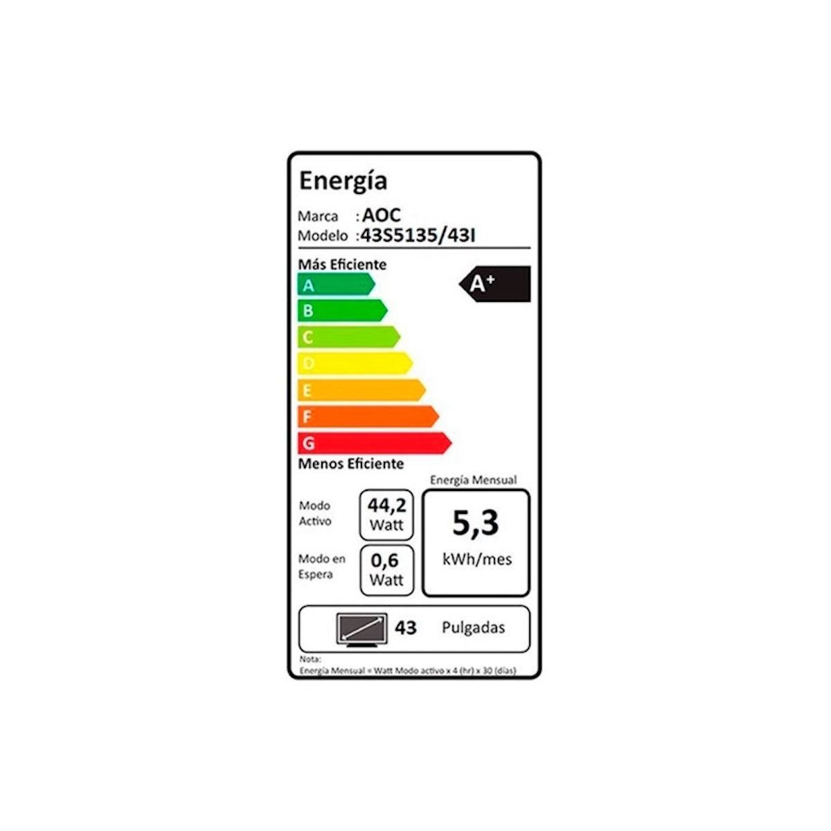 Smart Tv Aoc Led Fhd 43" 43s5135-43i - Open Box