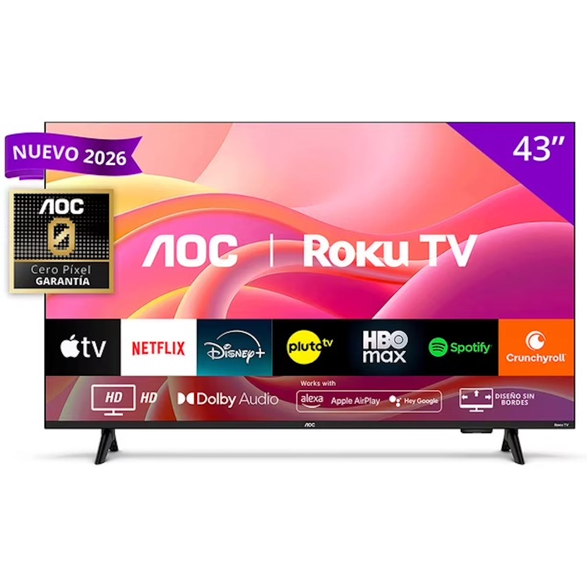 Smart TV AOC 43S5155 43" LED Full HD Roku TV