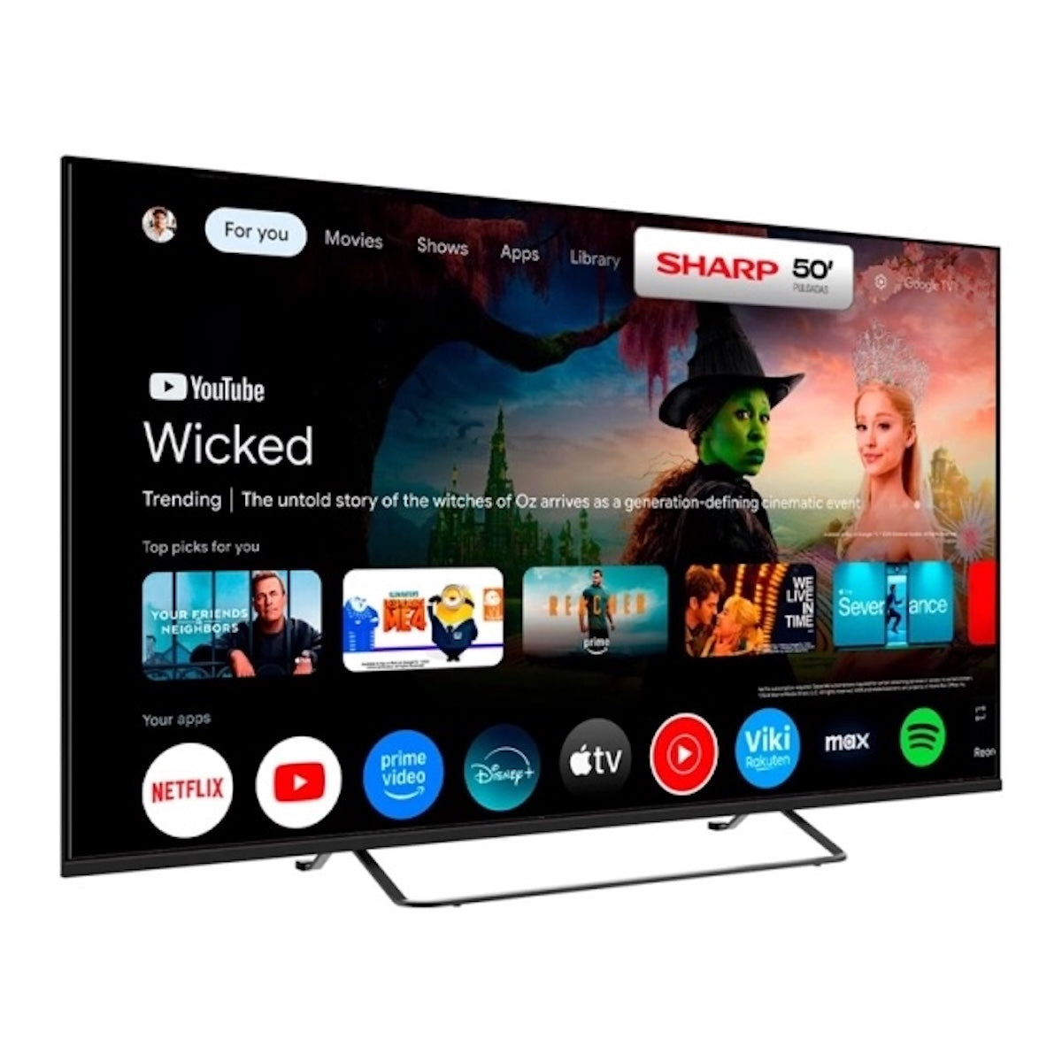 Smart TV Sharp 4T-C50HM6160L 50" 4K Ultra HD Google TV