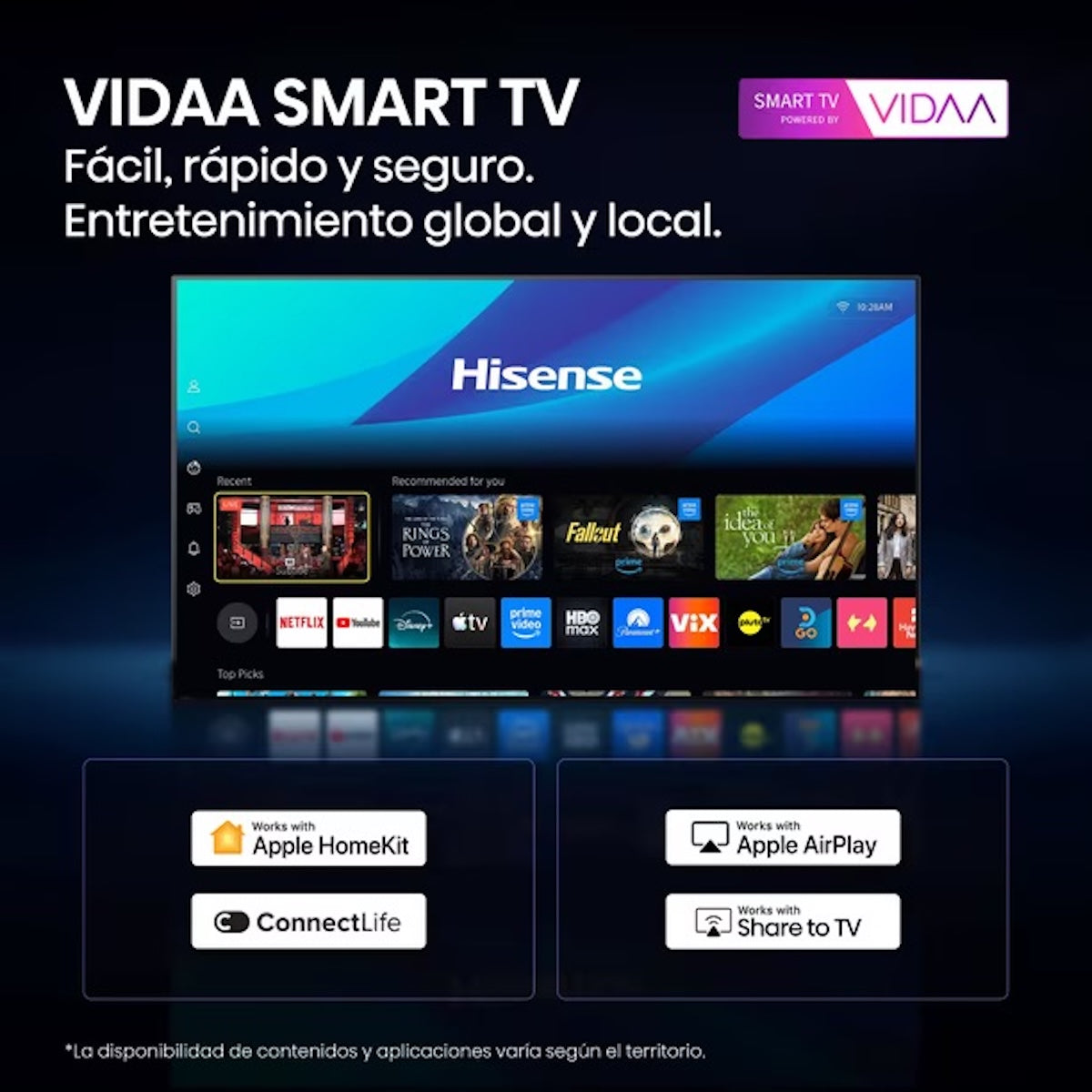 Televisor Hisense 50QD5SV 50" QLED 4K - Open Box