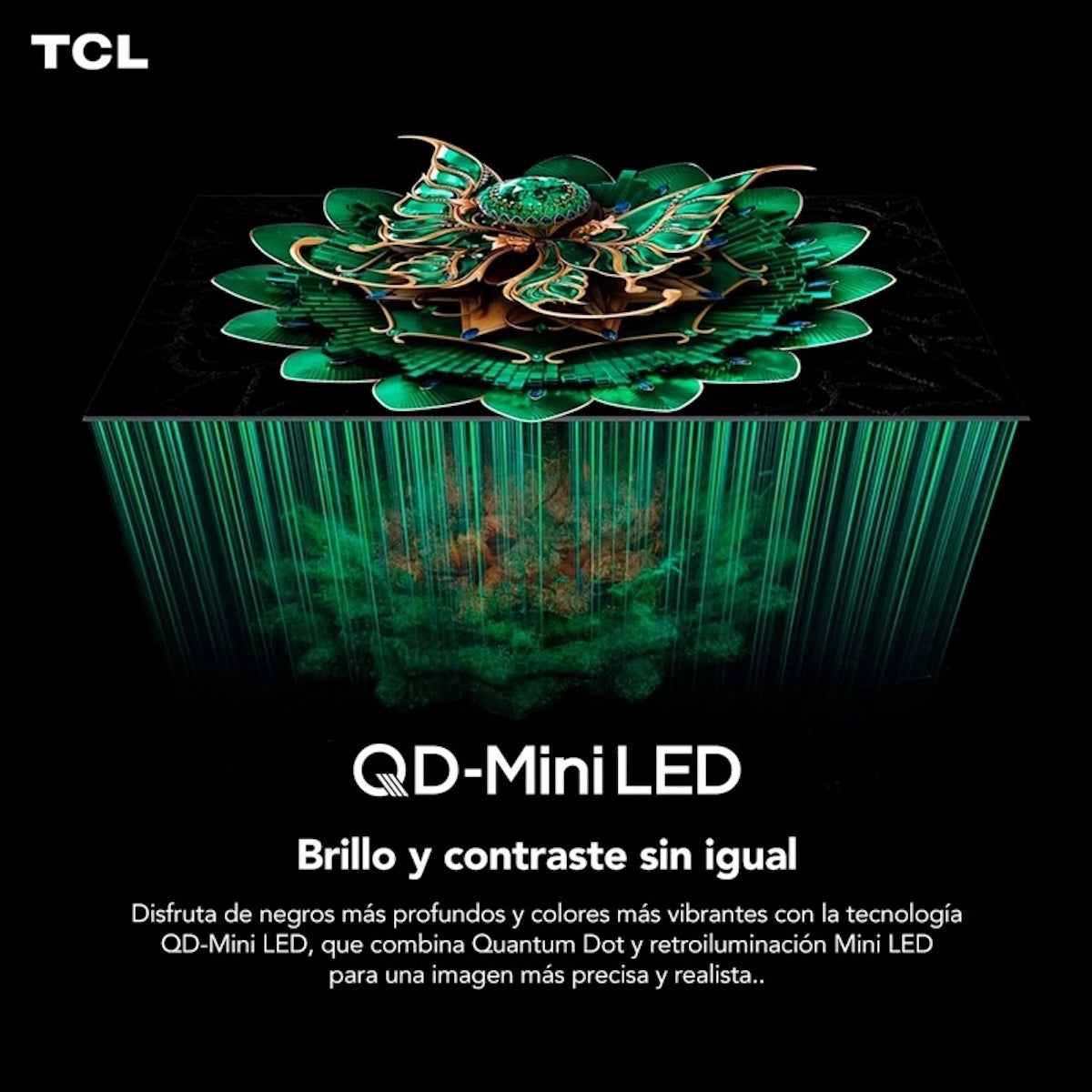 Smart TV TCL 55C7K 55" QD-Mini LED 4K Google TV - Caja Reciclada