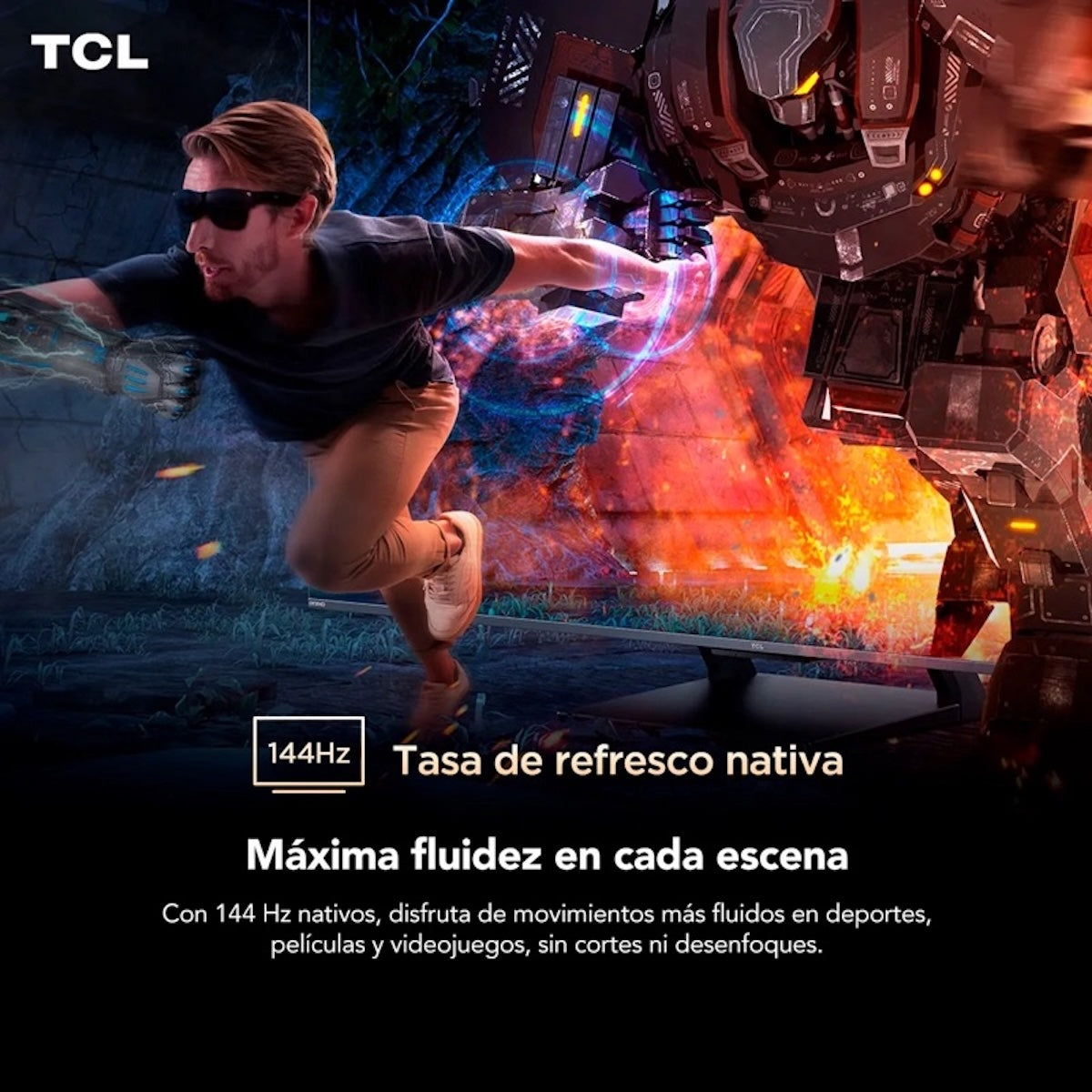 Smart TV TCL 55C7K 55" QD-Mini LED 4K Google TV - Caja Reciclada