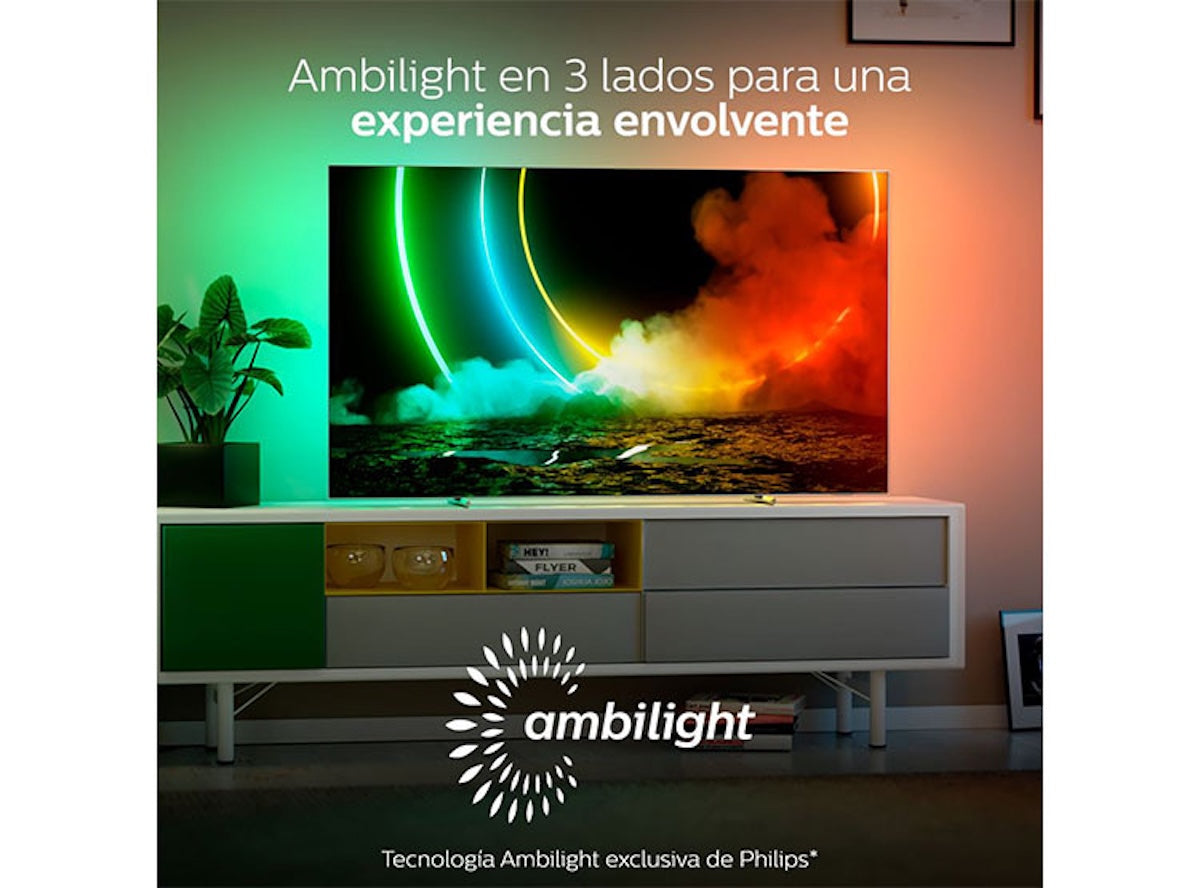 Smart TV Philips 55OLED707-43 55" OLED 4K UHD Ambilight - Caja Reciclada